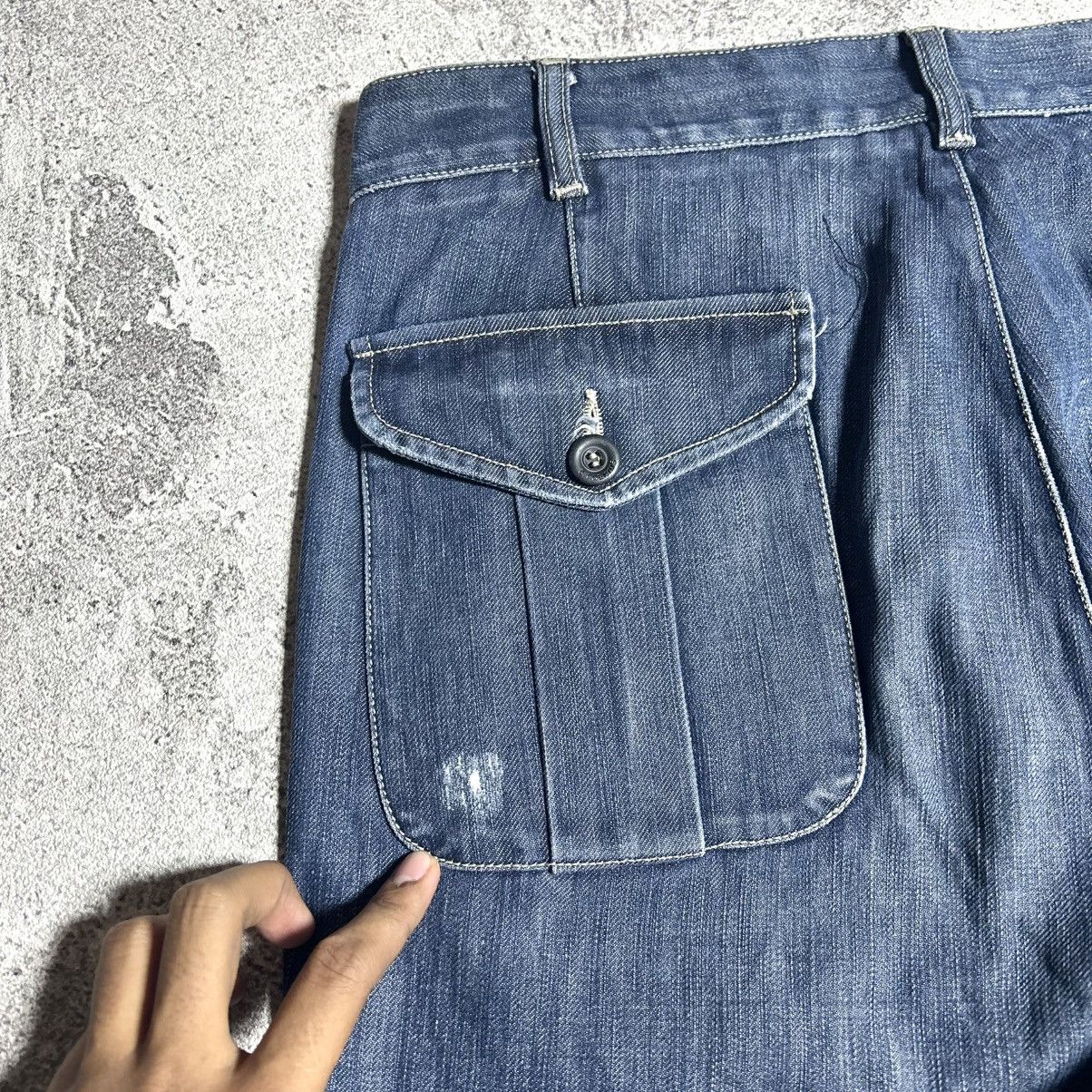 Stone Island Vintage 90s Stone Island Denim Pants Size US 34 / EU 50 - 17 Thumbnail