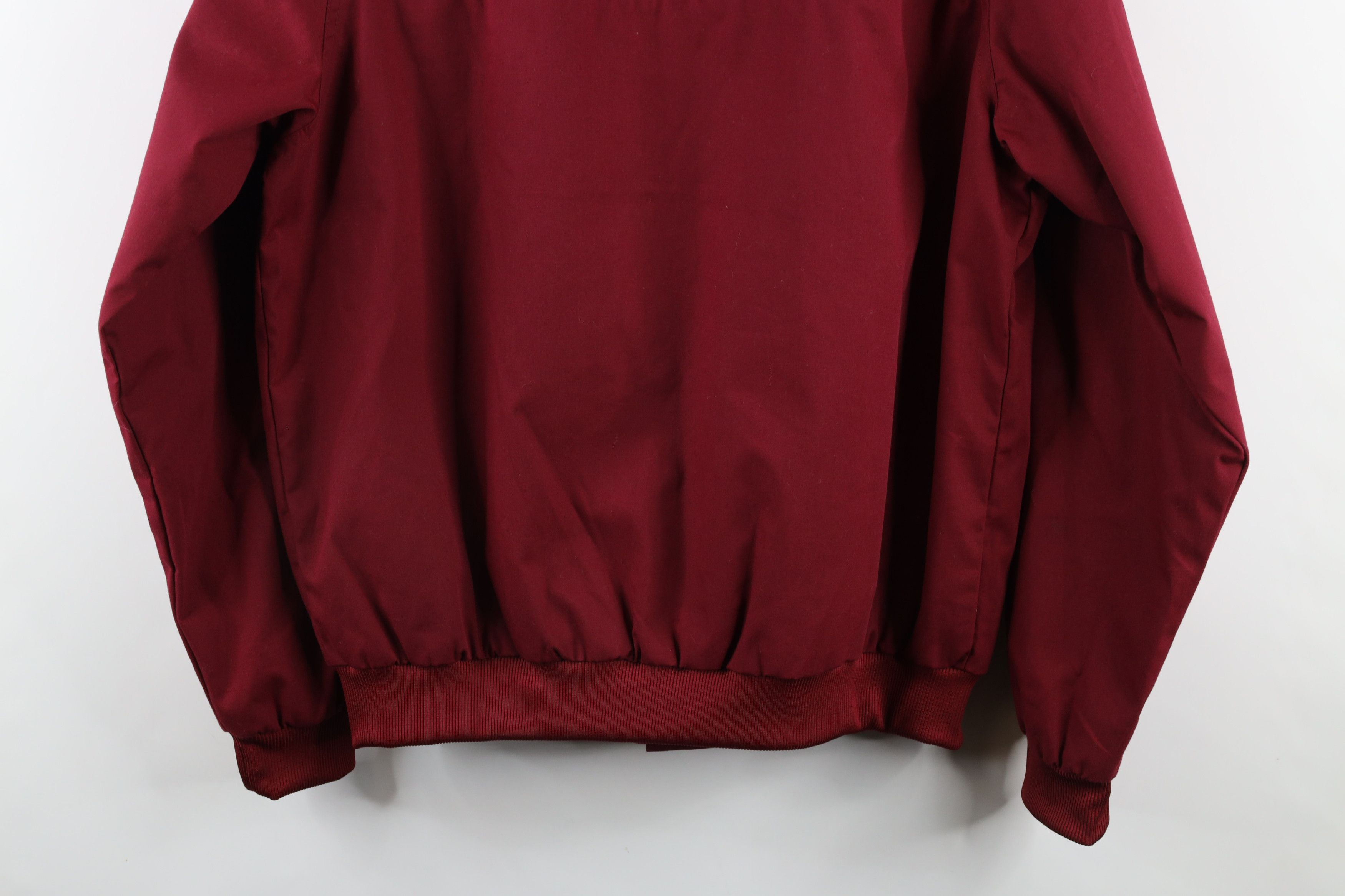 Vintage Vintage 90s Streetwear Blank Full Zip Bomber Jacket Red Size US M / EU 48-50 / 2 - 16 Thumbnail