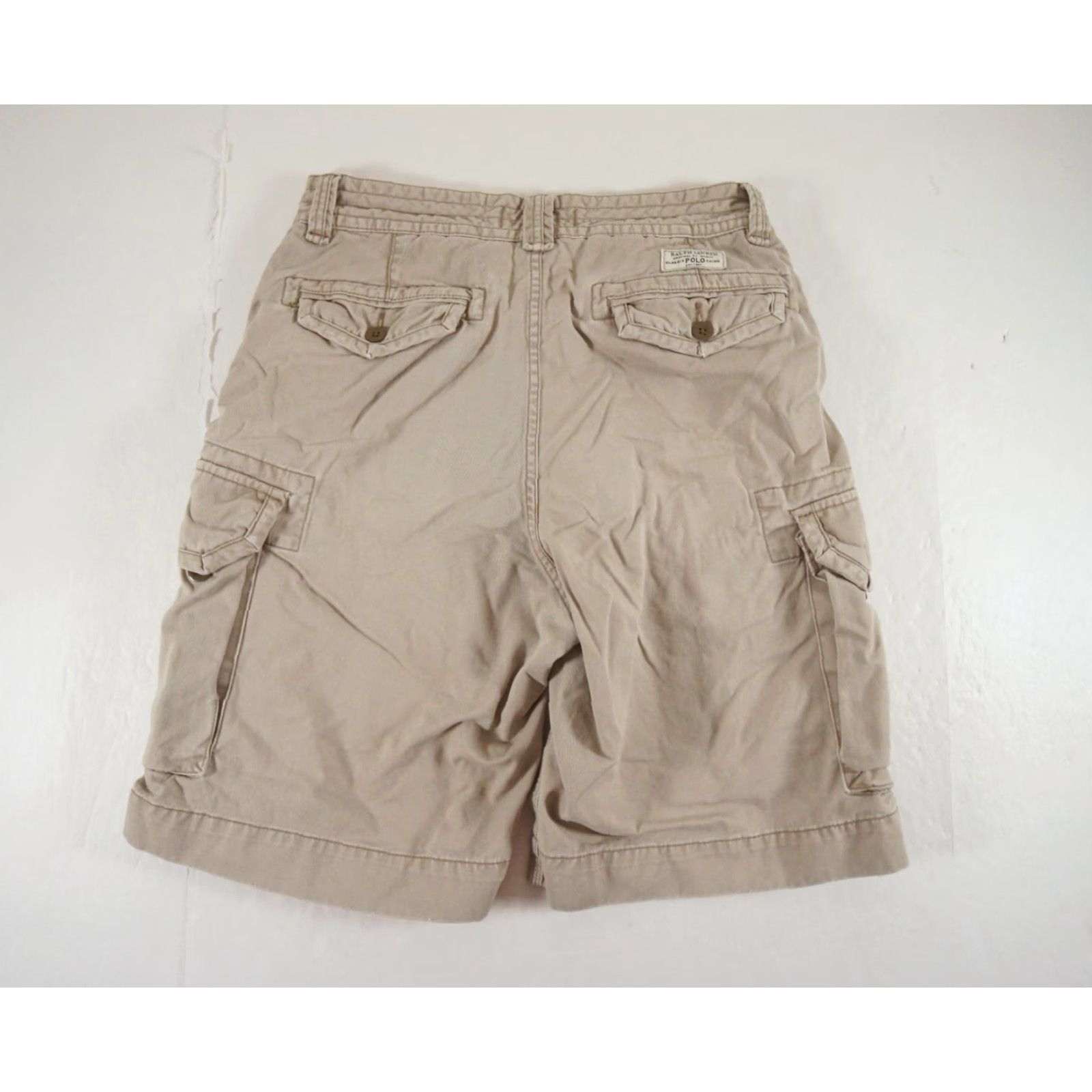 Polo Ralph Lauren Polo Ralph Lauren Men's Cargo Shorts 32 Beige Outdoor Pockets Regular Fit Size US XS / EU 42 / 0 - 4 Thumbnail