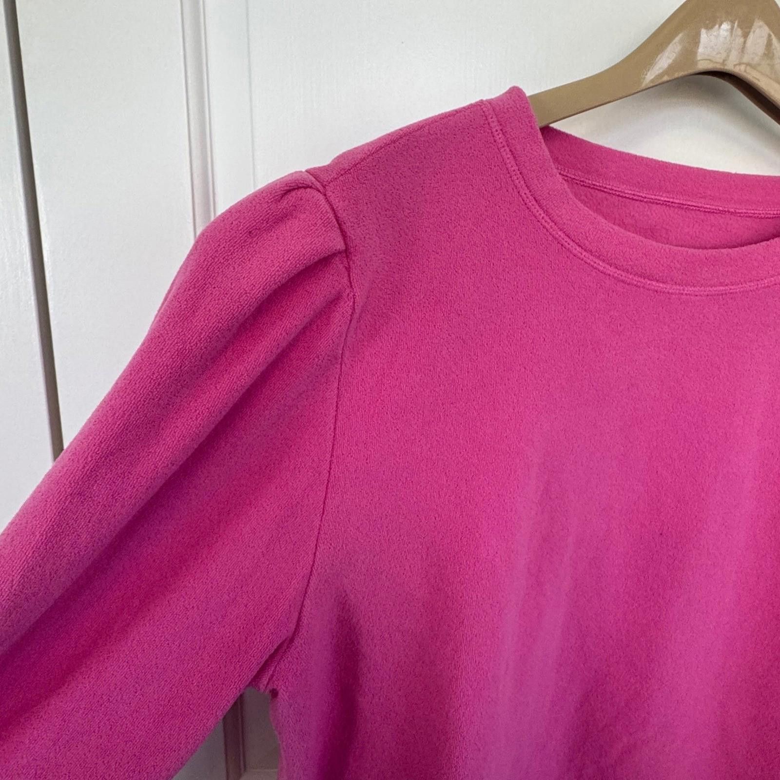 Other Dudley Stephens Pink Fleece Puff Sleeve Sweatshirt XXL Size XXL / US 16-18 / IT 52-54 - 11 Thumbnail