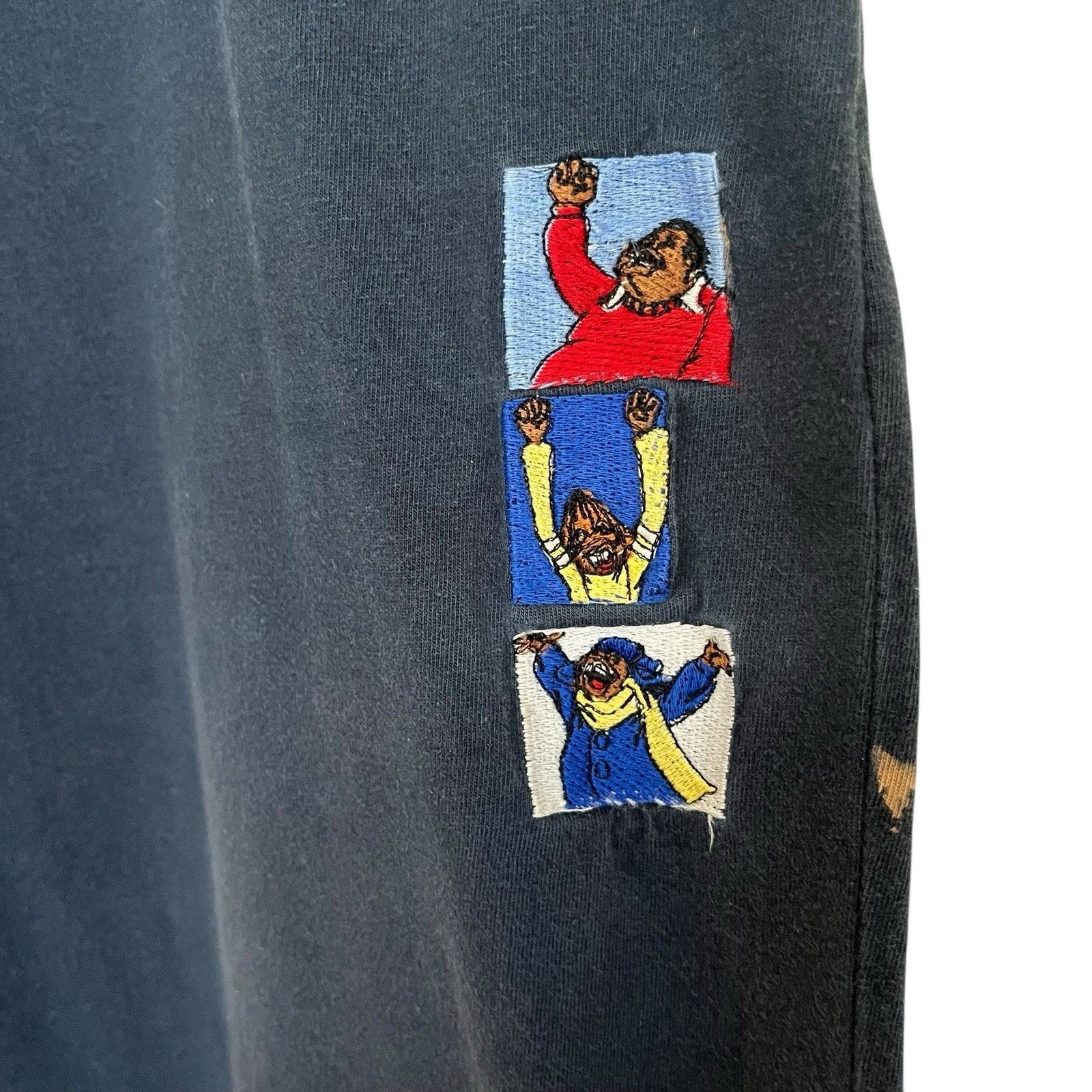 Fubu × Vintage Platinum Fubu | Vintage Y2K Fat Albert Sweatpants Size US 34 / EU 50 - 2 Thumbnail