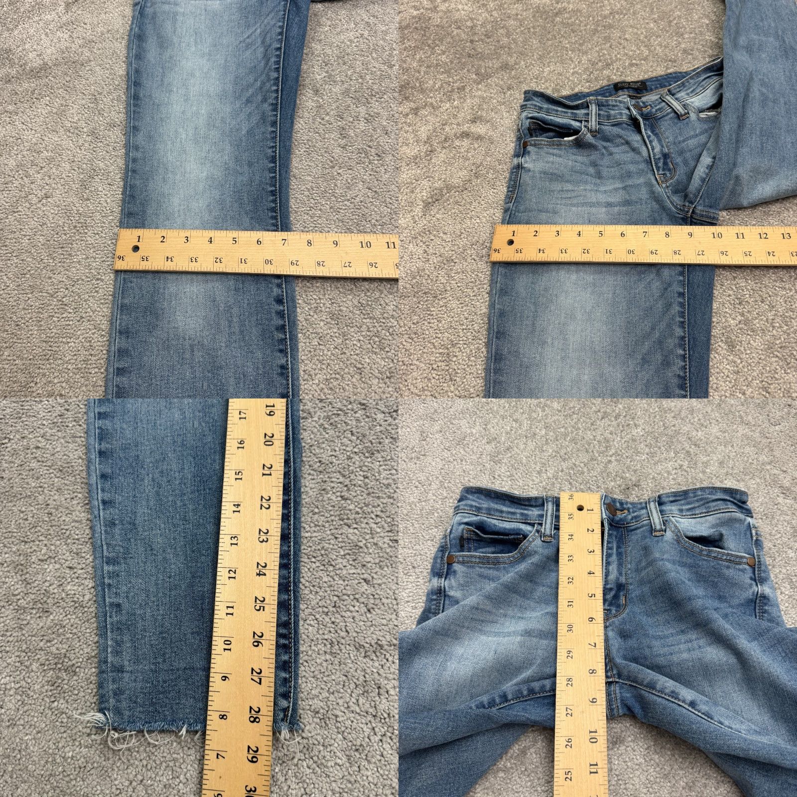 Denime Judy Blue Jeans Mid Rise Skinny Denim Women 26 in Blue 28 in Inseam Regular 3/26 Size 3 Pants City Streetwear Casual Size 26" / US 2 / IT 38 - 9 Thumbnail