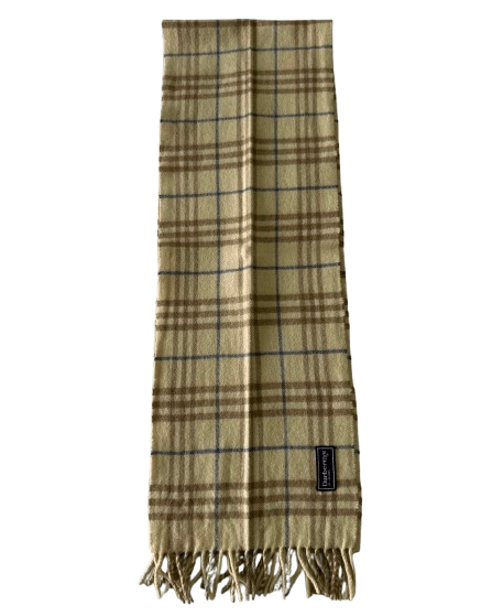 Burberry Burberrys Authentic Unisex Scarf Beige 100% Cashmere Size ONE SIZE - 4 Thumbnail