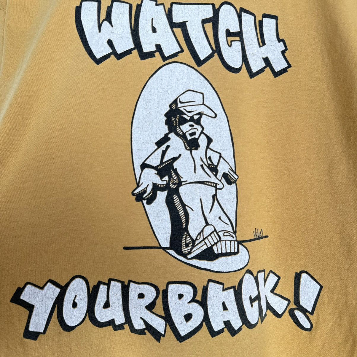 Rap Tees Vintage 90s Humungous Fungus Watch Your Back Rap T Shirt Size US XL / EU 56 / 4 - 5 Thumbnail