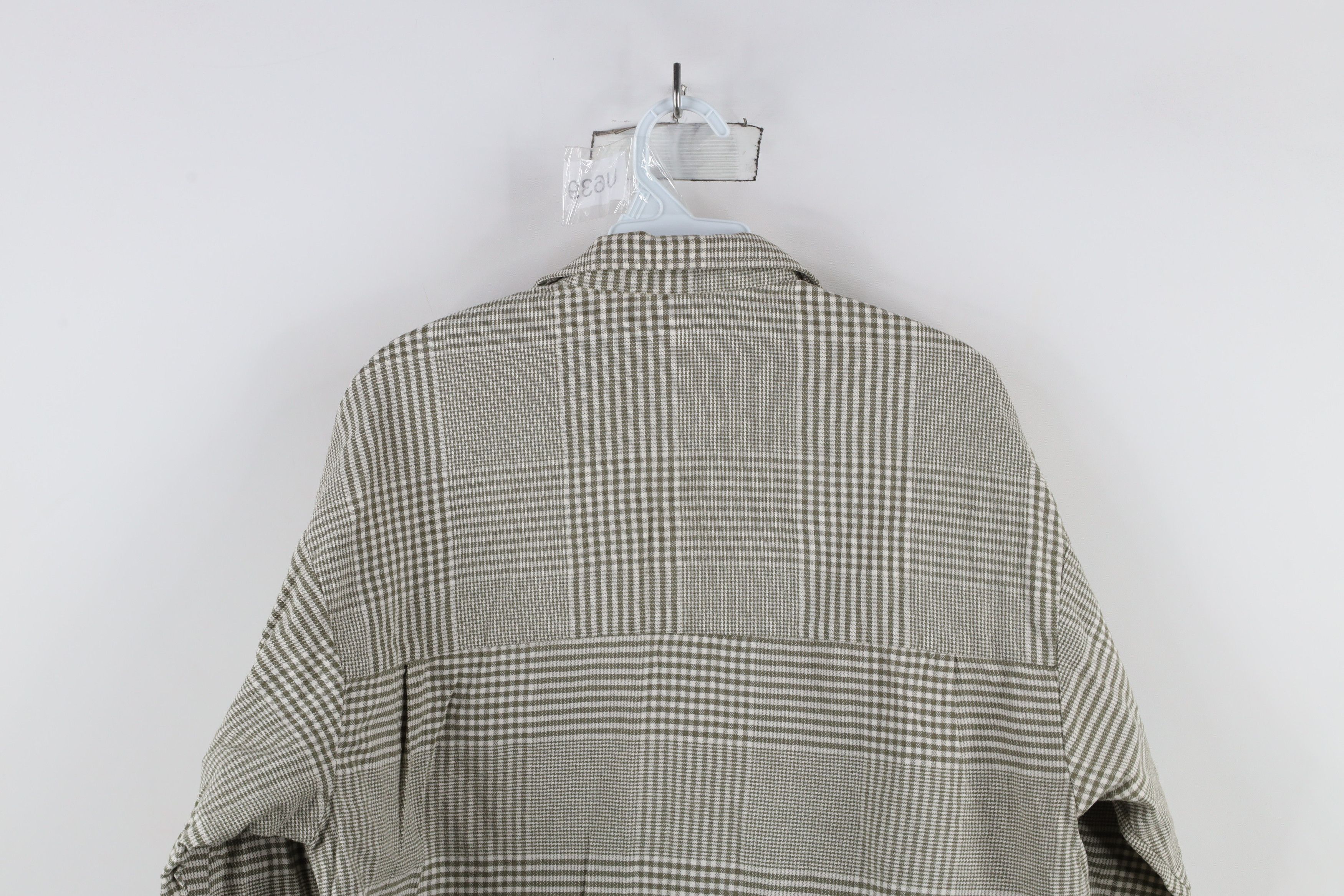 Vintage Vintage 90s Streetwear Houndstooth Flannel Button Shirt Size US M / EU 48-50 / 2 - 9 Thumbnail