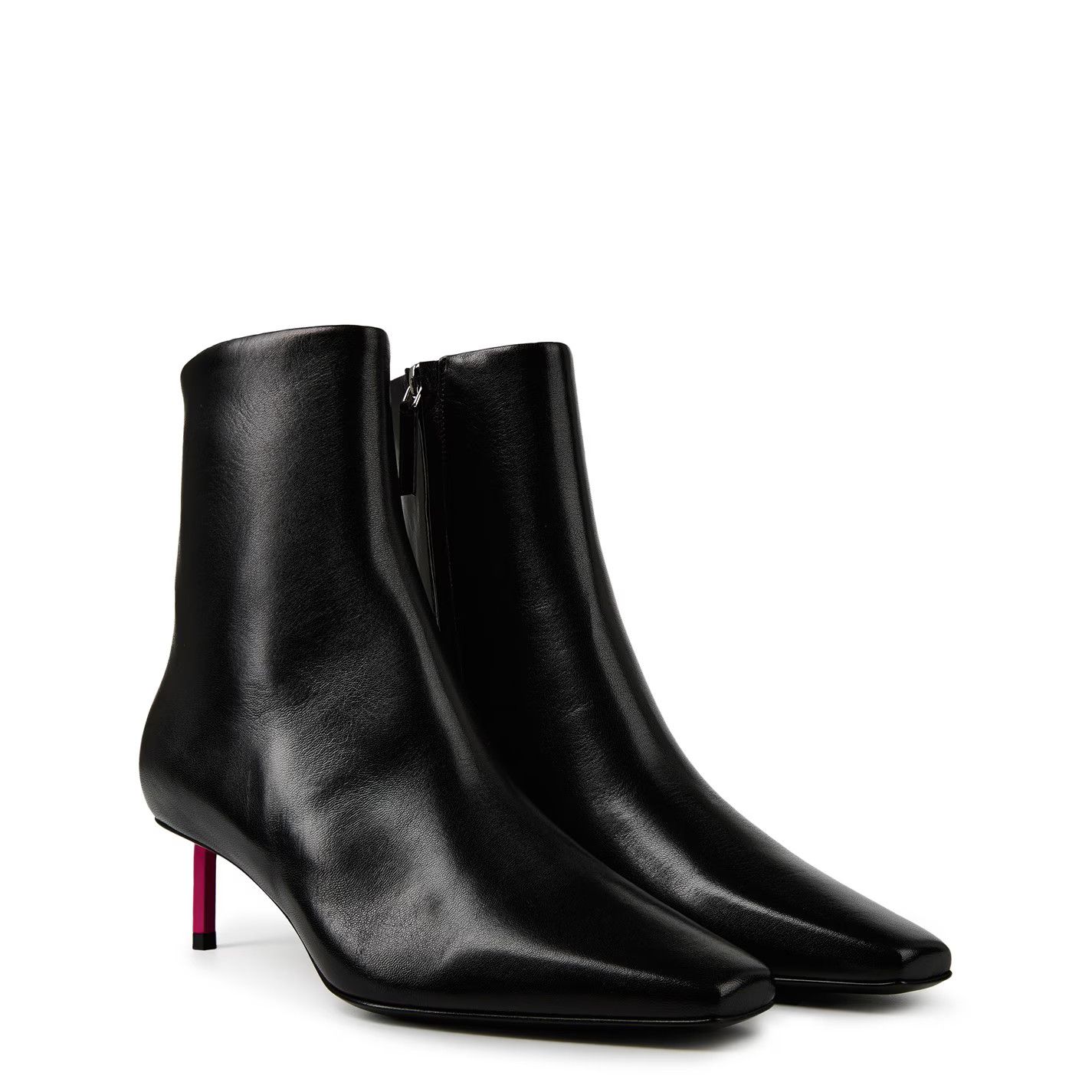 Off-White o1g2r1mq0125 Nappa Ankle Boots in Black Size US 9 / IT 39 - 3 Thumbnail