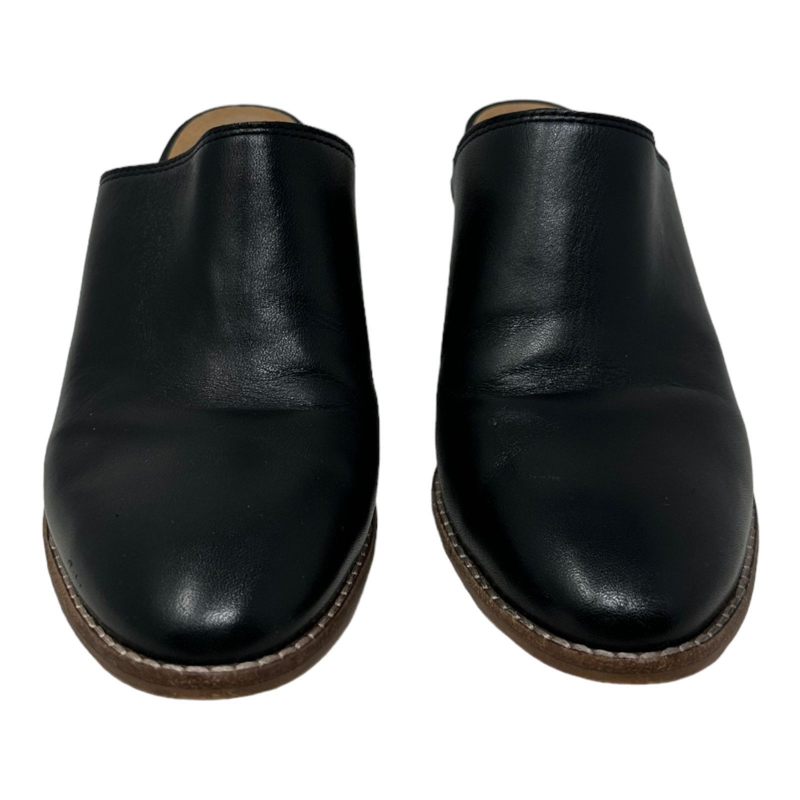 Madewell Madewell black leather block heels mule shoes size 9 Size US 9 / IT 39 - 3 Thumbnail