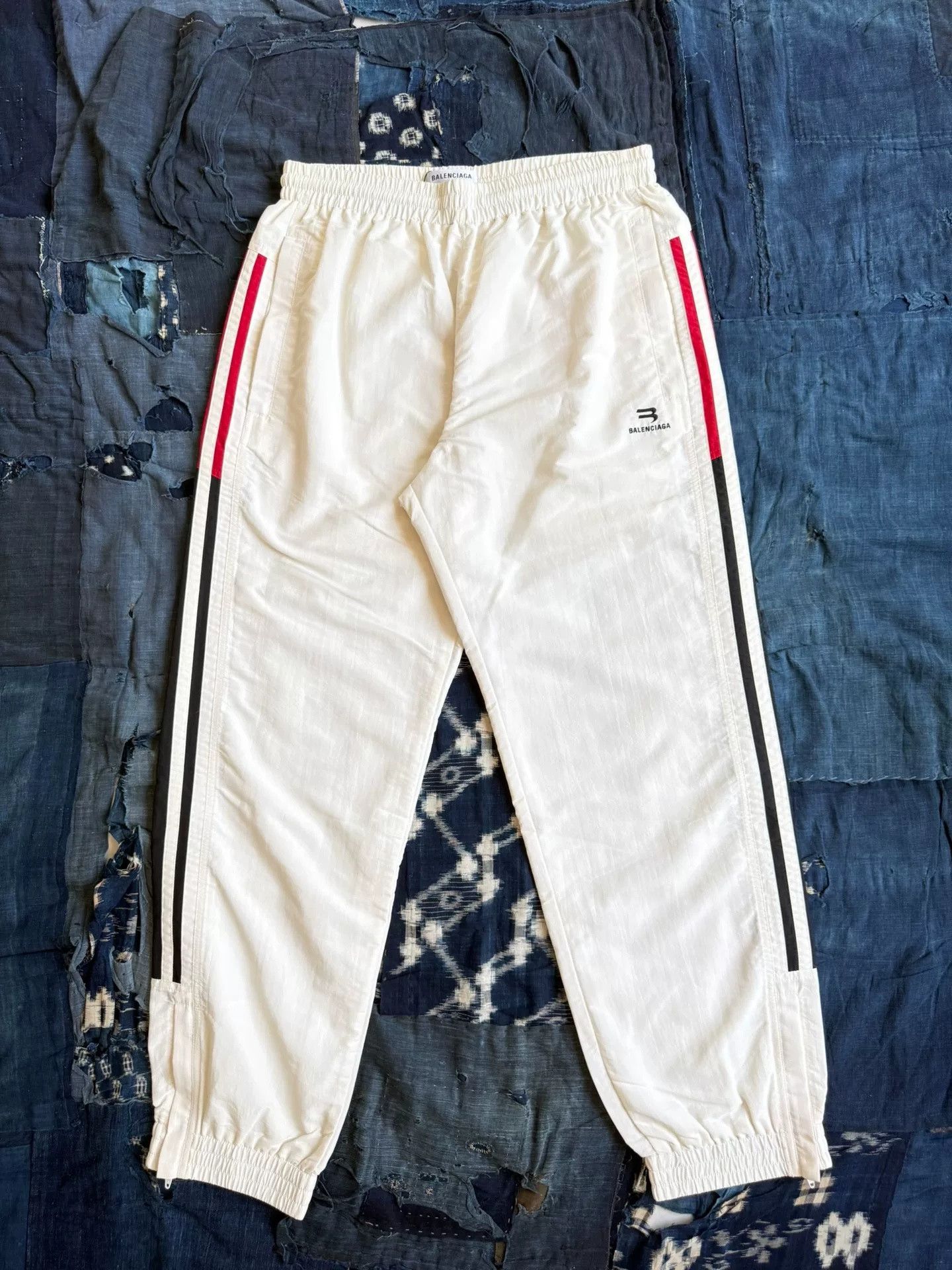 Balenciaga SS19 BALENCIAGA Stripe Breakaway Pants | Grailed