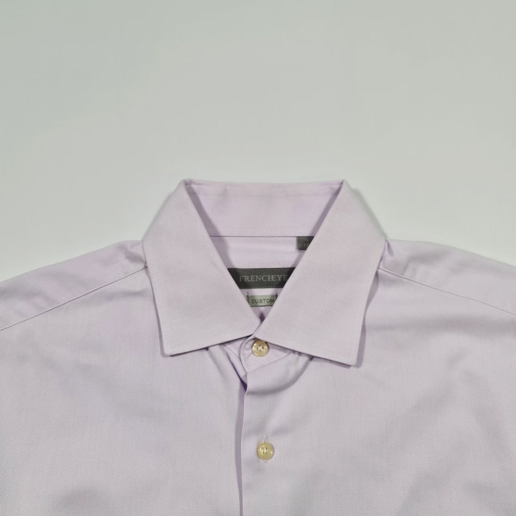 Vintage Frencheye Shirt Mens 15 Purple Long Sleeves Cotton Button Size US M / EU 48-50 / 2 - 2 Thumbnail