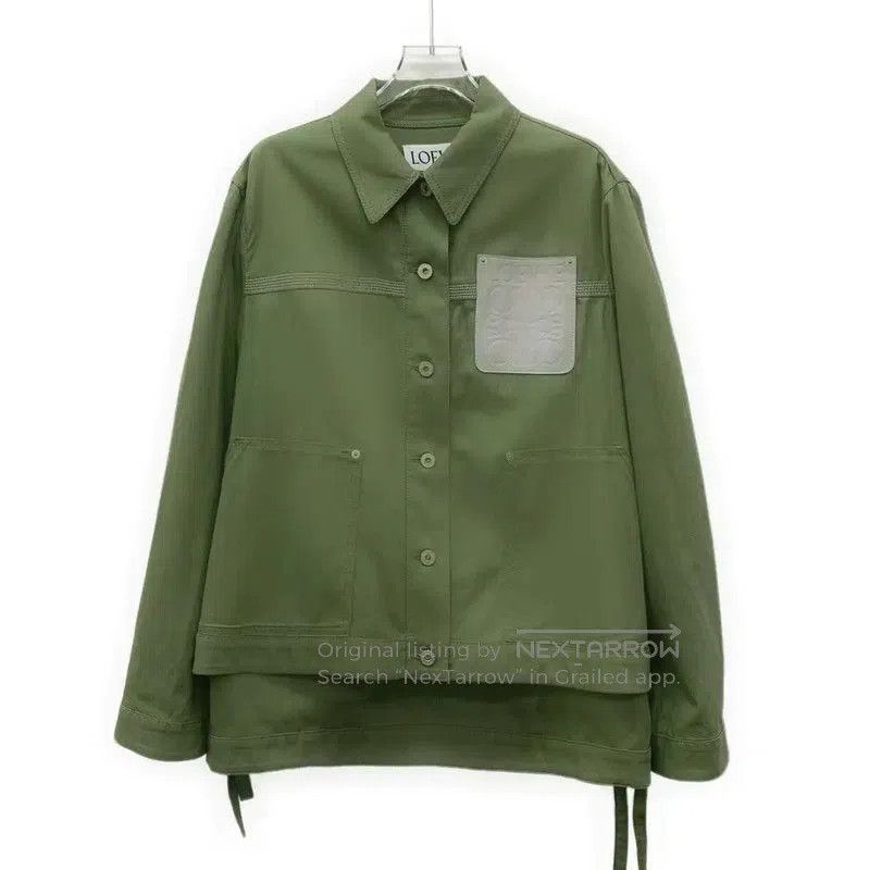 Loewe Loewe Green Cotton Women's Jacket . Size S / US 4 / IT 40 - 1 Thumbnail