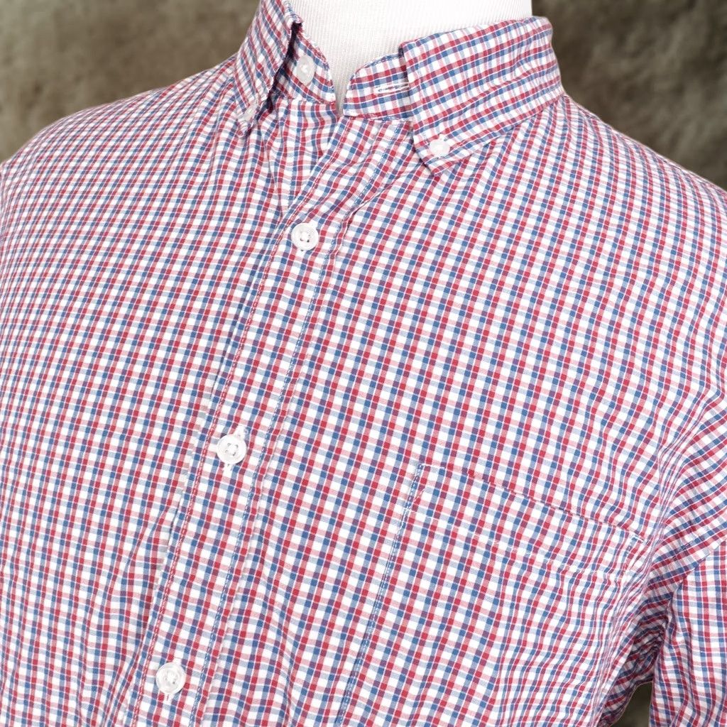 J.Crew J.CREW Classic Fit Shirt Mens XL Multicolor Check Long Sleeve Button-Up Flex Washed Size US XL / EU 56 / 4 - 1 Thumbnail