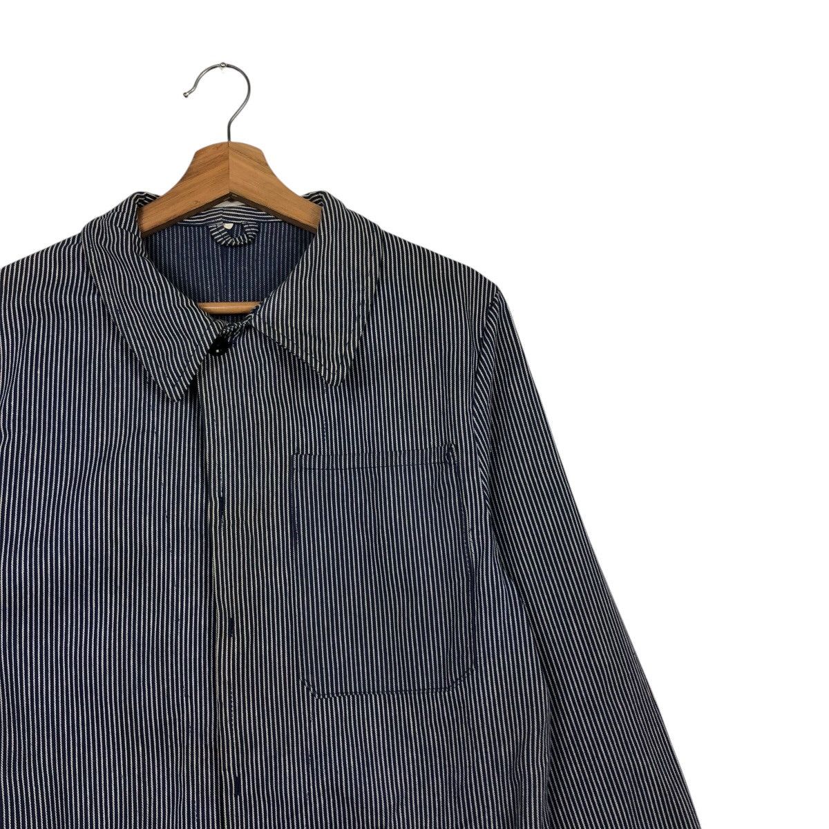 45rpm 📌Vintage Hickory Chore Worker Button Jacket Size US M / EU 48-50 / 2 - 7 Thumbnail
