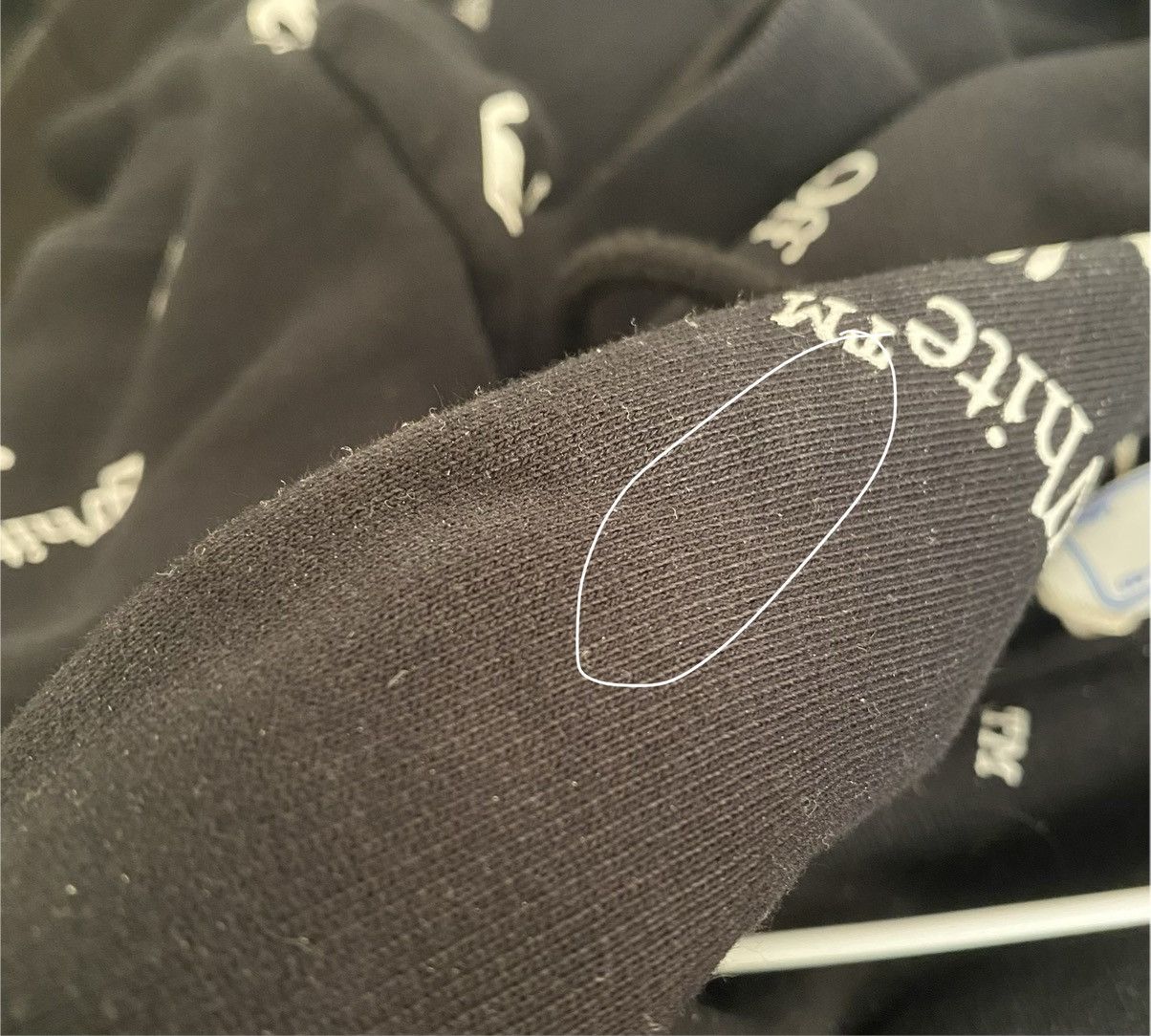 Off-White Off-White All Over Logo Black Hoodie Size Medium Size US M / EU 48-50 / 2 - 9 Thumbnail
