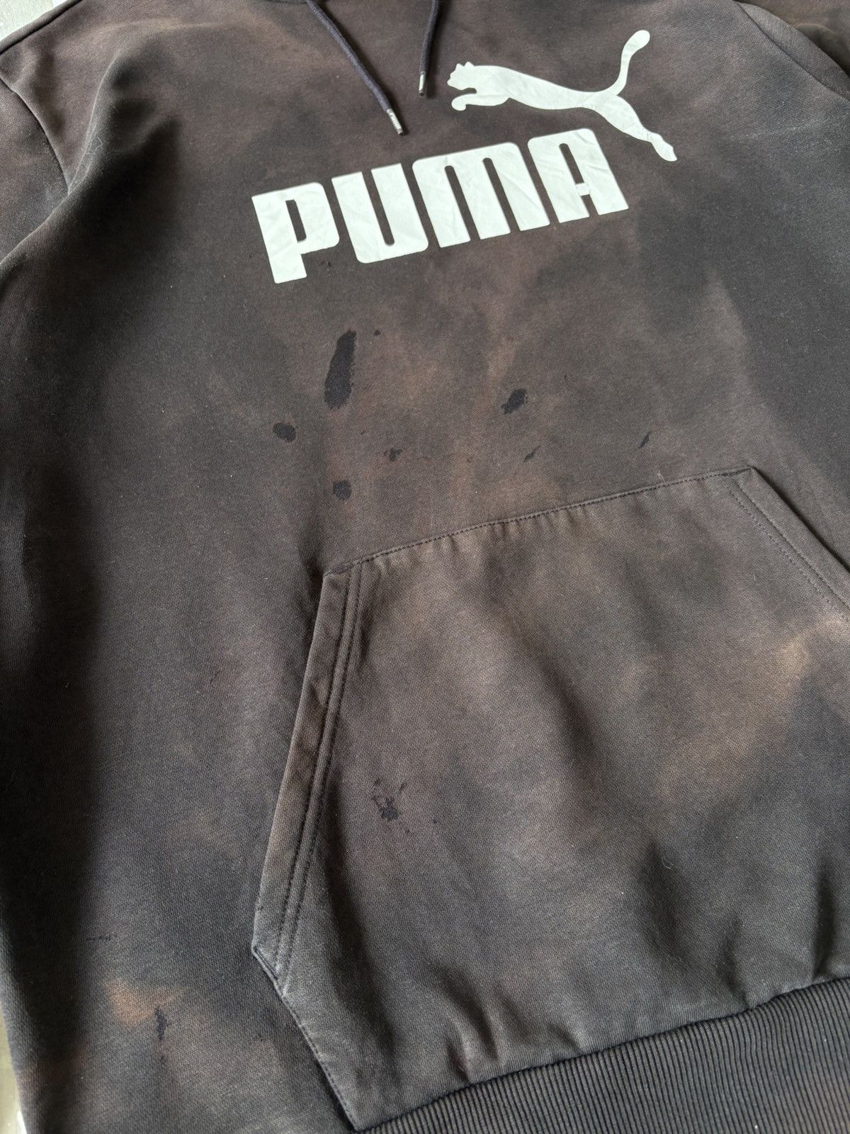 Puma Vintage Sunfaded Signature Logo Puma Hoodie Sweatshirt Size US XL / EU 56 / 4 - 4 Thumbnail