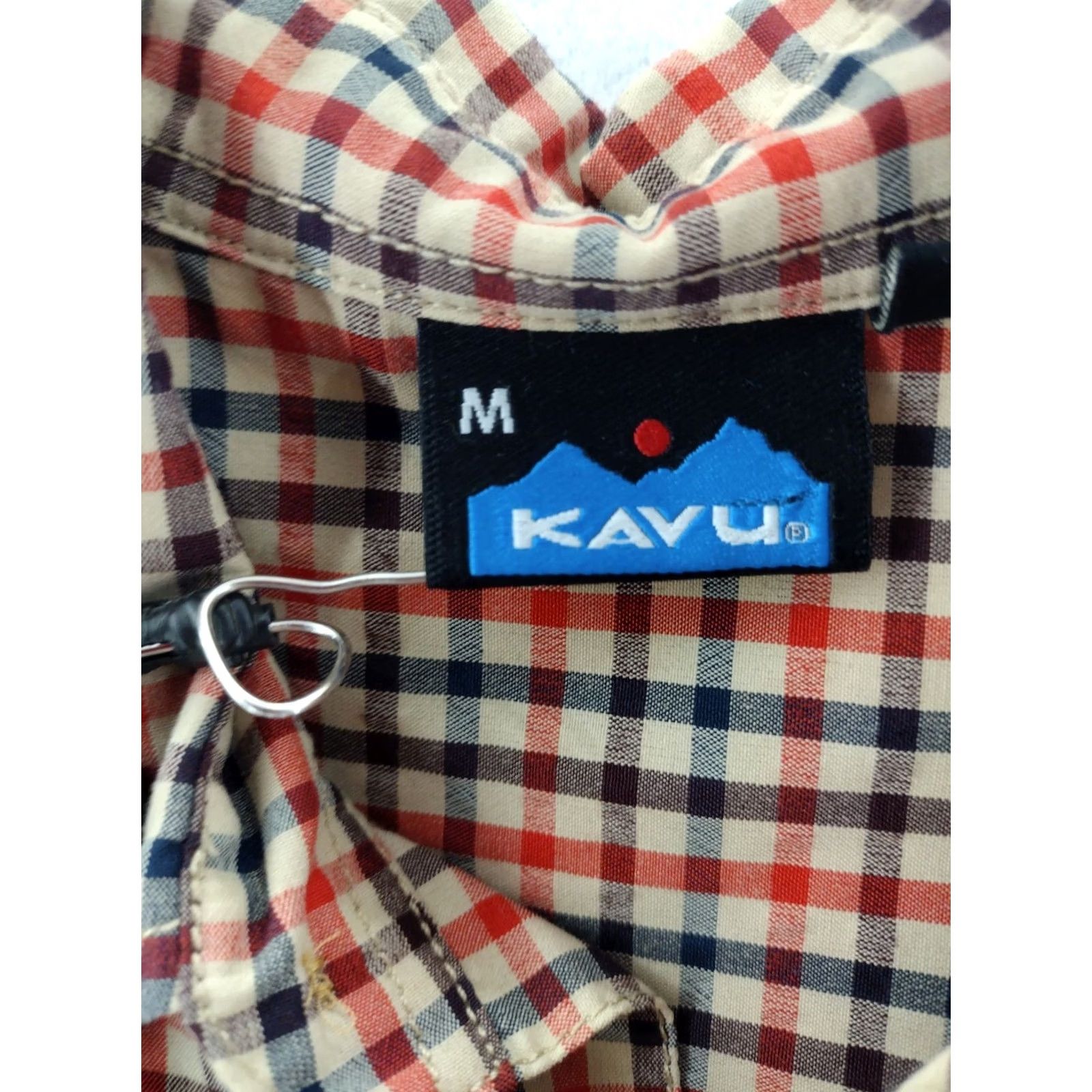 KAVU KAVU Shirt Mens M Long Sleeve Check Plaid 100% Polyester Button-Up Outdoor Hiking Size US M / EU 48-50 / 2 - 6 Thumbnail