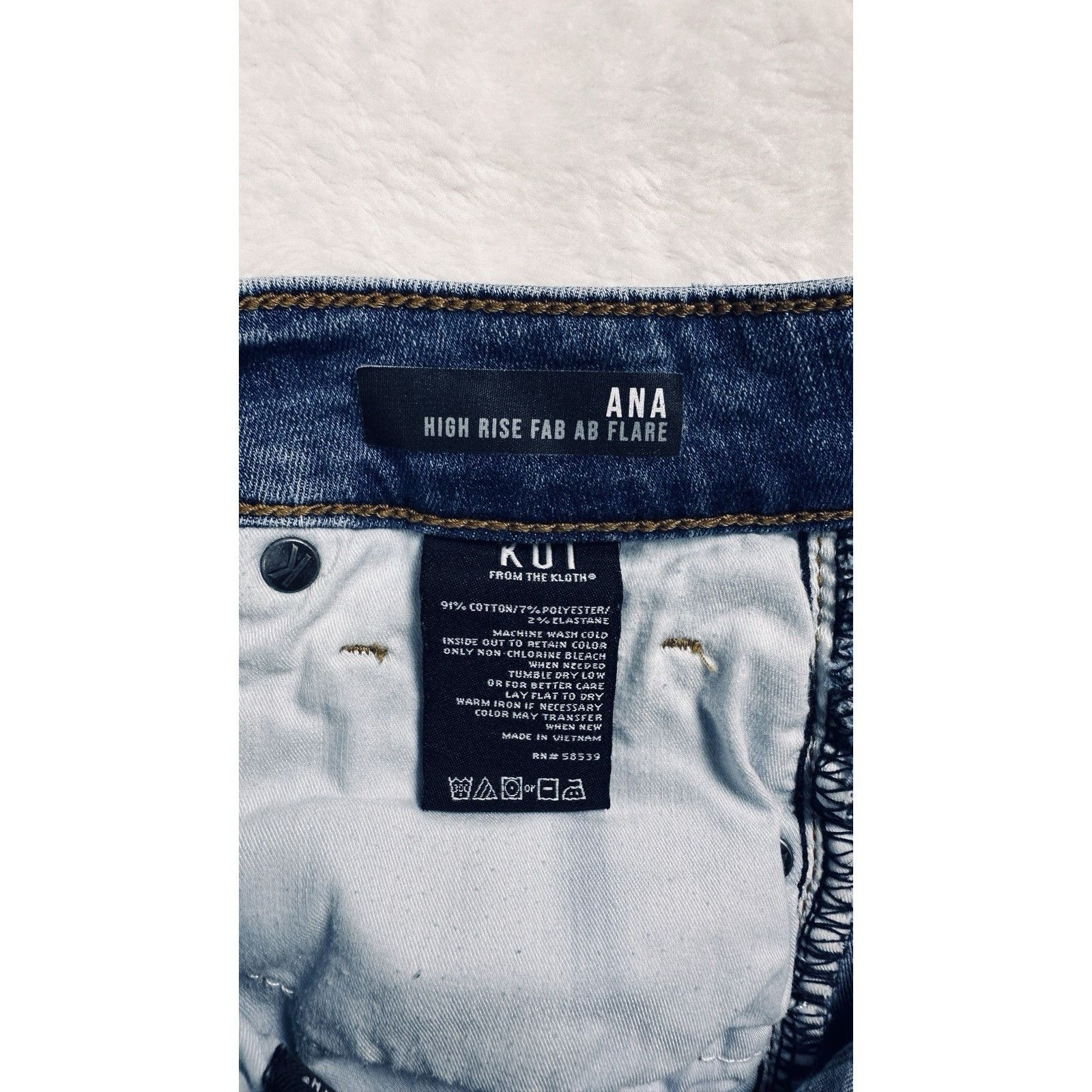 Other KUT From The Kloth ANA High-Rise Fab Ab Flare Jeans Womens 0 Size 25" / US 0 / IT 36 - 12 Thumbnail