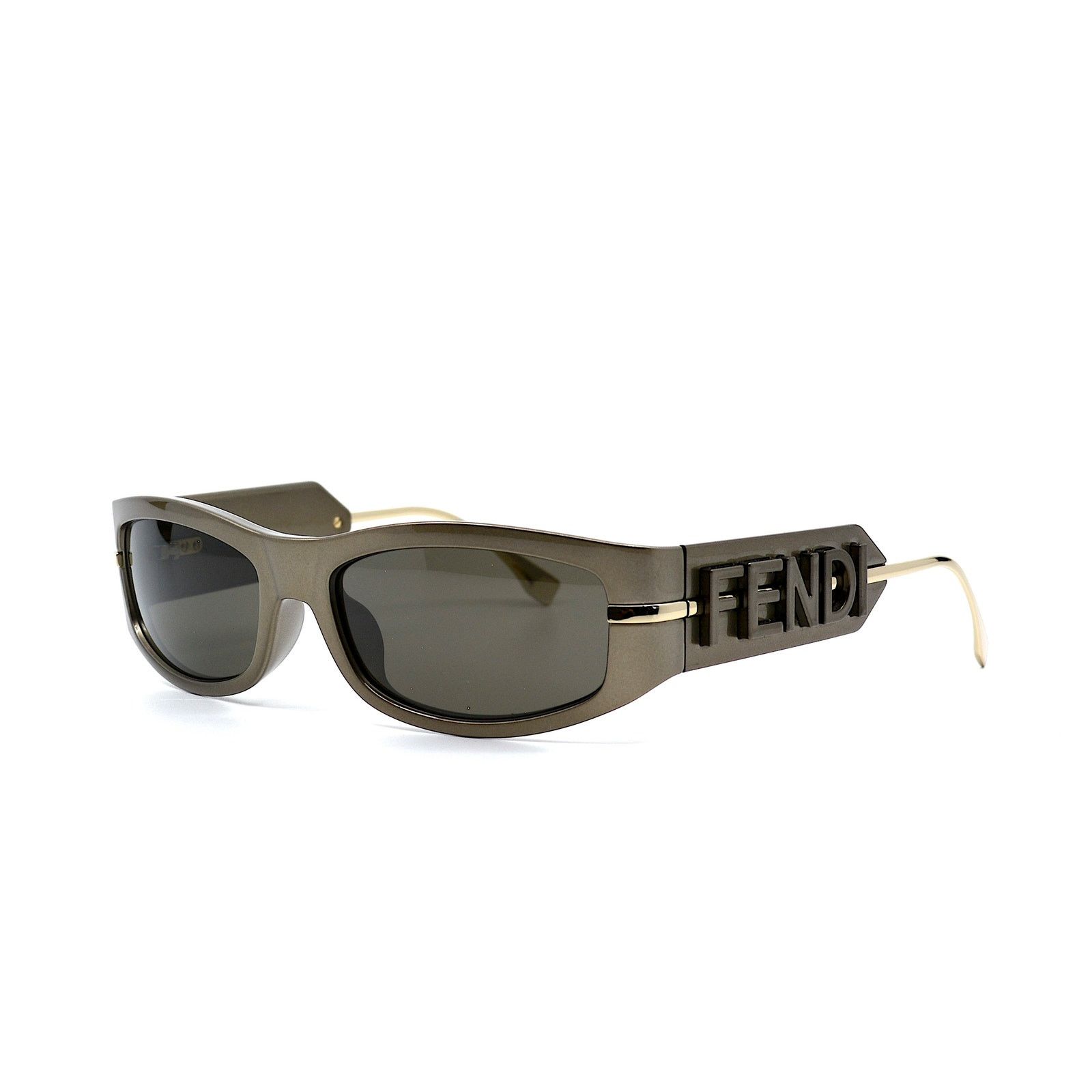 Fendi NEW FENDI FE40120I 45E SHINY BROWN AUTHENTIC SUNGLASSES Size ONE SIZE - 4 Thumbnail