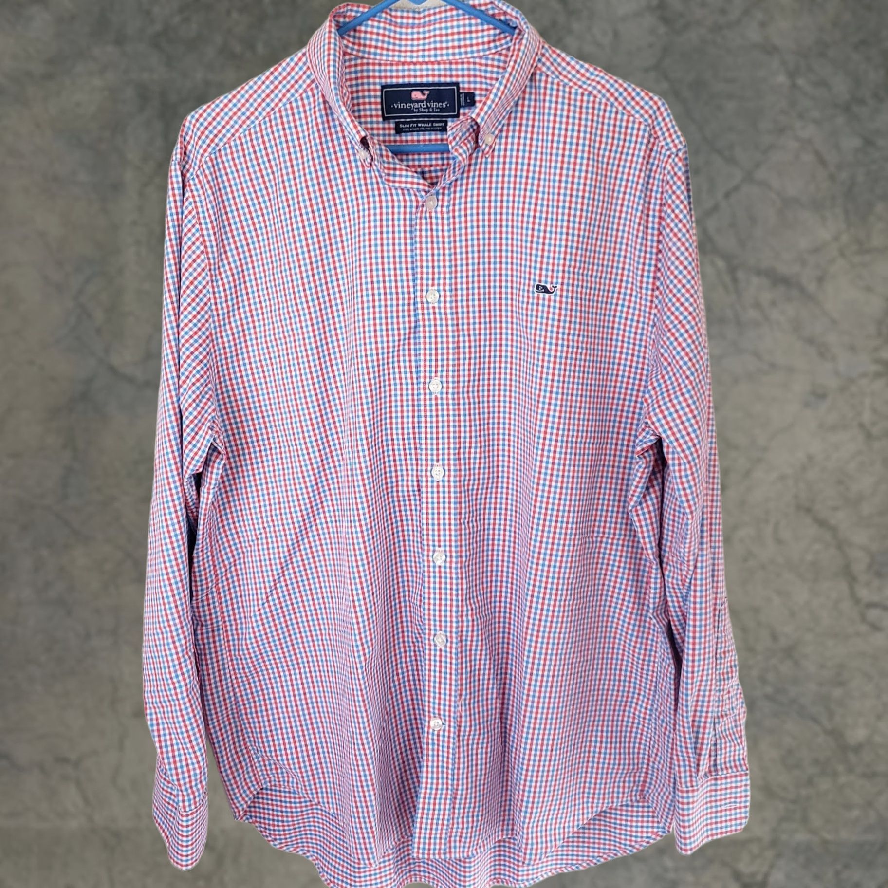 Vineyard Vines Vineyard Vines Shirt Mens Slim Fit Whale Shirt L Red White Blue Check Long Sleeve Button-Up Collared Weekend Casual Workwear Vintage No Size US L / EU 52-54 / 3 - 1 Thumbnail