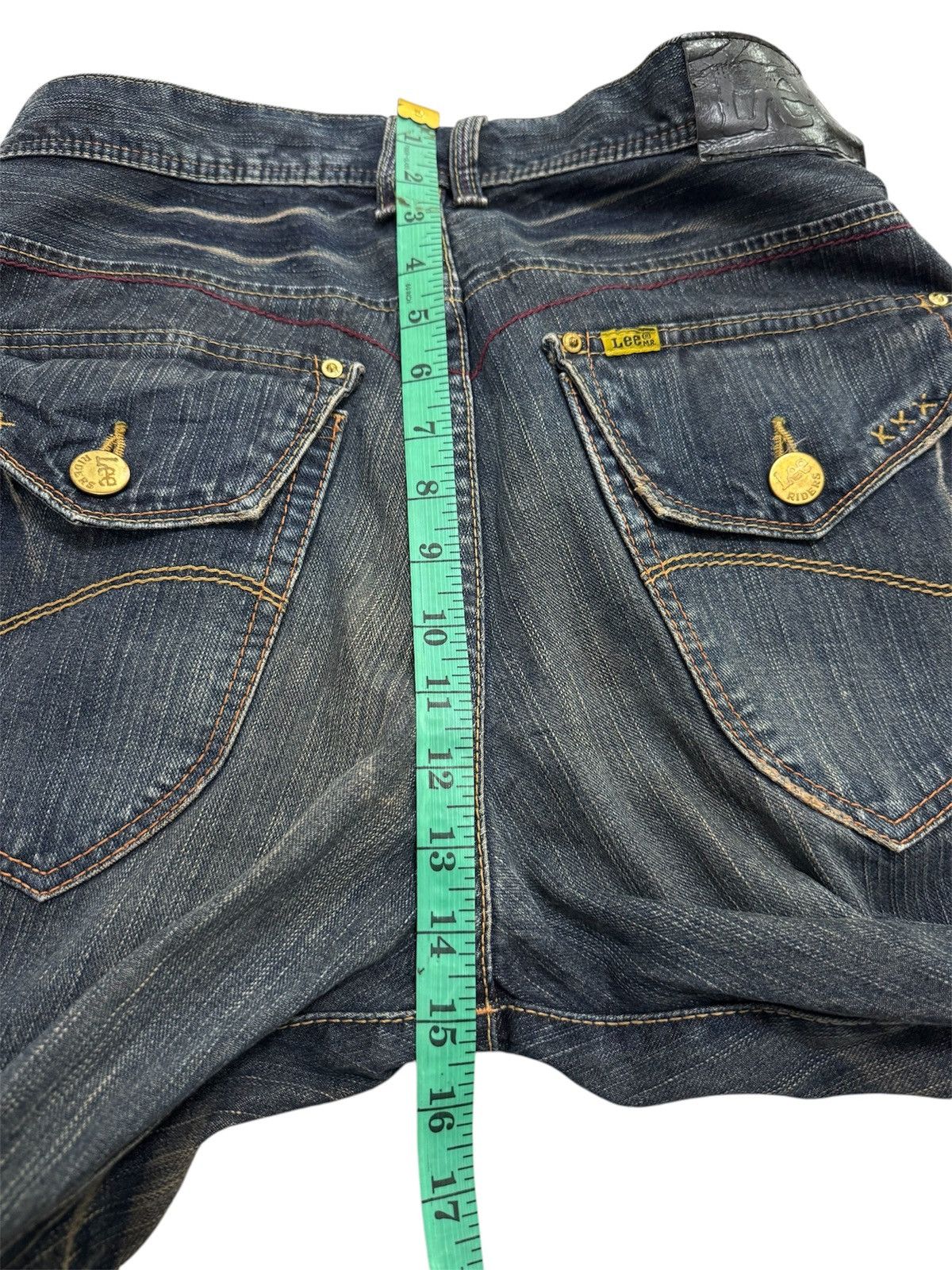 Lee VINTAGE LEE RIDER FLARED LEG DISTRESSED DENIM JEANS Size US 34 / EU 50 - 23 Thumbnail