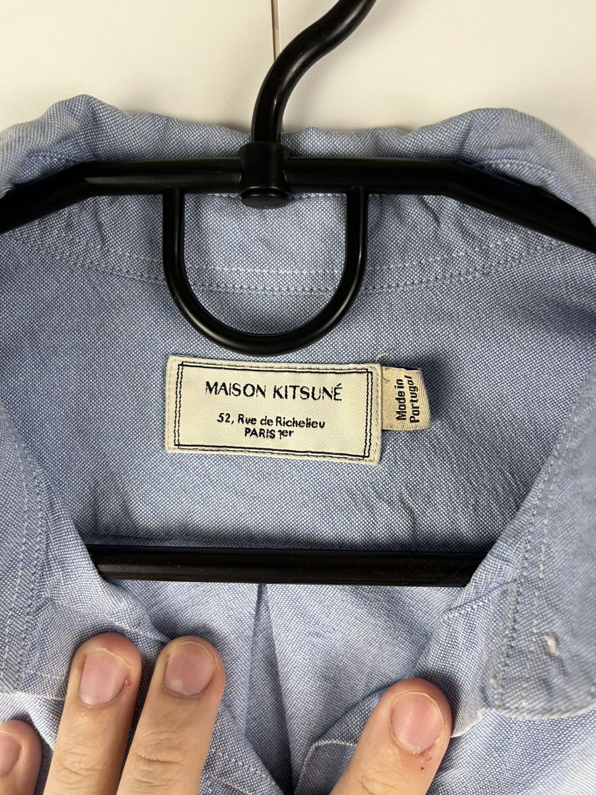 Maison Kitsune Maison Kitsune Luxury Classic Cotton Shirt Blouse Portugal Size XS / US 0-2 / IT 36-38 - 7 Thumbnail