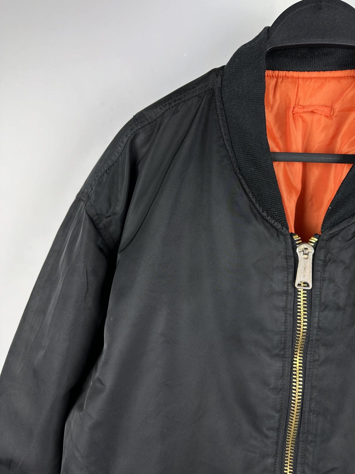 Vintage Vintage MA 1 Intermediate Full Zip Bomber Jacket Size US XL / EU 56 / 4 - 2 Thumbnail