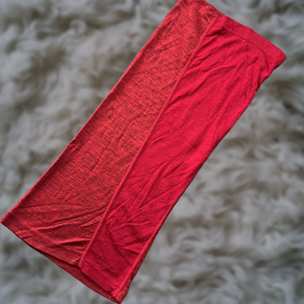 Vintage DEVOLD Multisport Neck Warmer 100% Merino Wool OS Tube Scarf Outdoor Gaiter Red Size ONE SIZE - 1 Thumbnail