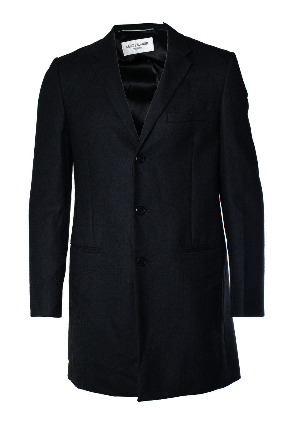 Saint Laurent black fishbone blazer jacket 2018
