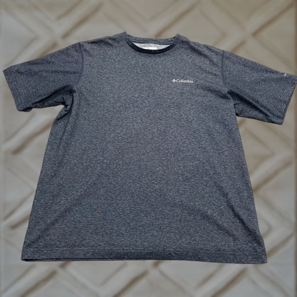 Vintage Columbia Omni Wick T-Shirt Men Large Heather Blue Crew Neck Short Sleeve Tee Top Size US L / EU 52-54 / 3 - 1 Thumbnail