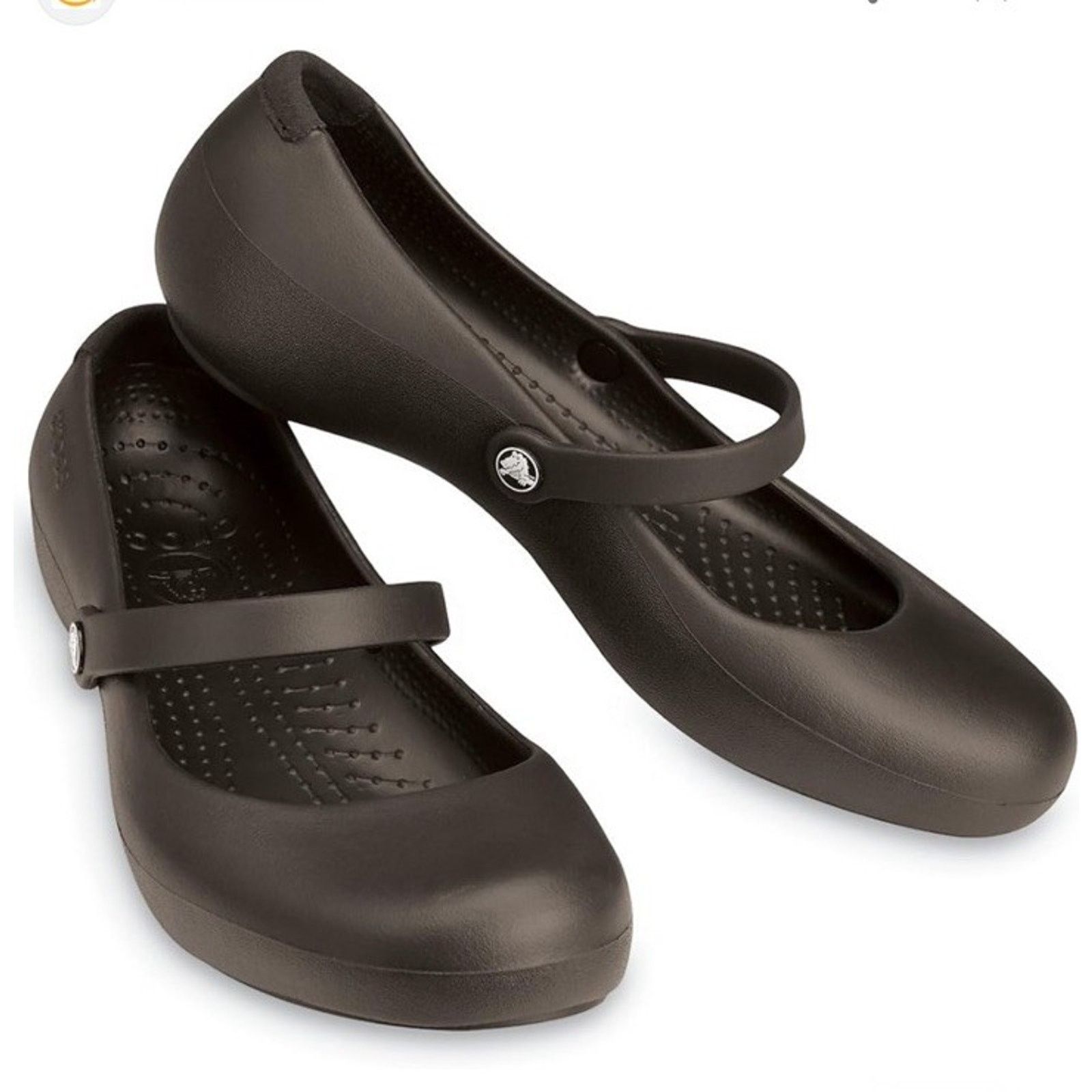 Crocs Crocs Maryjane’s Women’s 10 Brown Alice Work Ballet Comfort Size US 10 / IT 40 - 1 Thumbnail