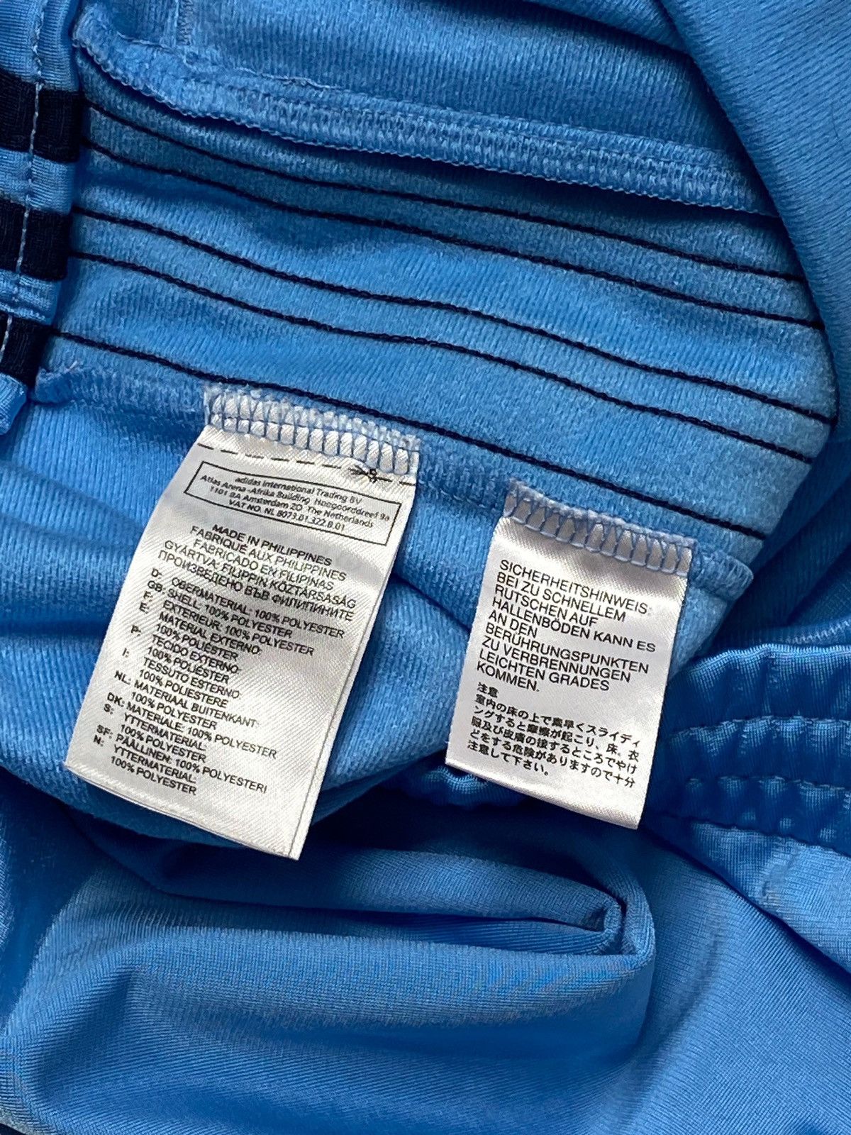 Adidas Vintage ADIDAS Originals Blue Track Pants Y2K Wide Baggy Size US 34 / EU 50 - 6 Thumbnail