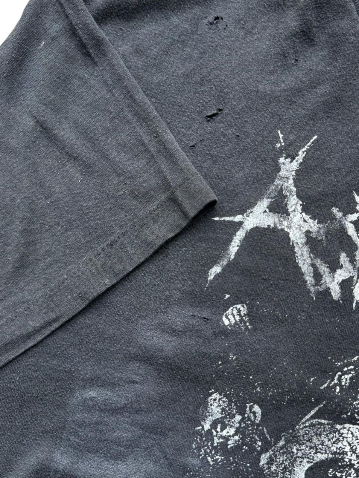 Band Tees RARE Vintage 90s Asbestos Death (Pre-Sleep) Never Forget Tee Size US L / EU 52-54 / 3 - 3 Thumbnail