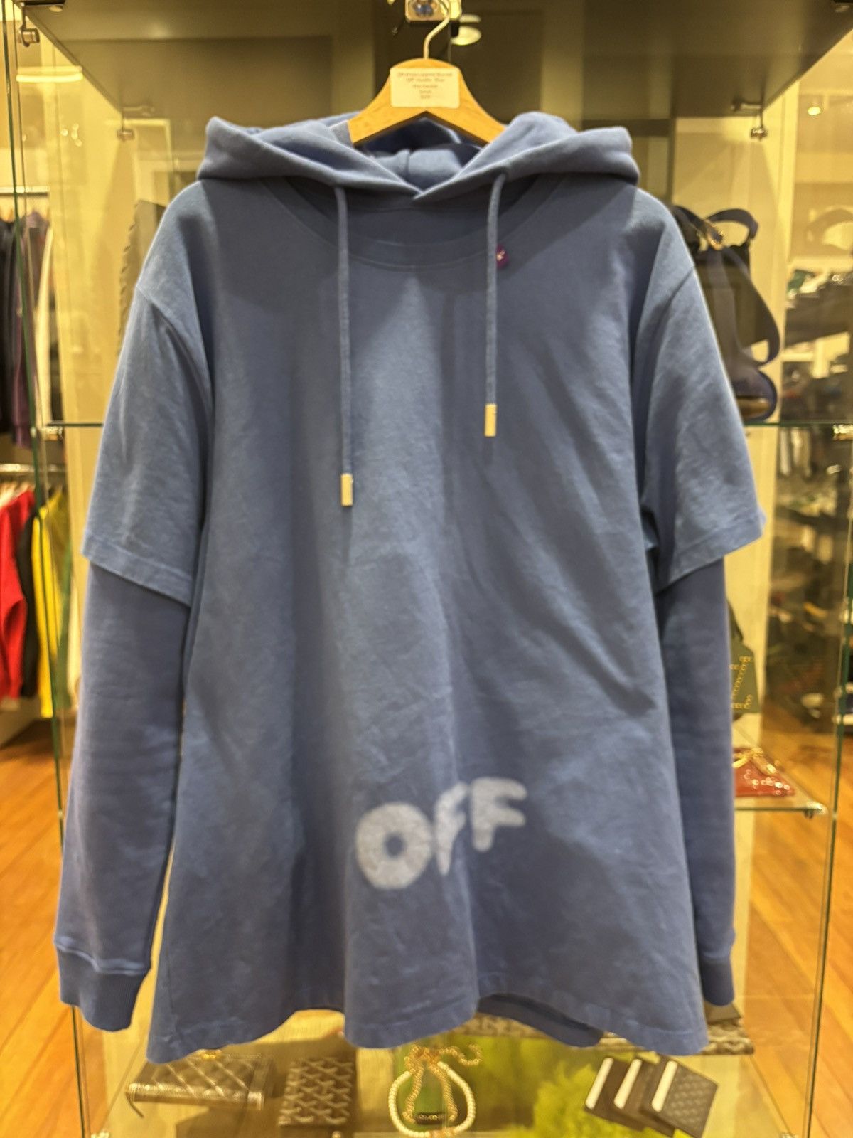 Off-White Off-White Layered Blurred Hoodie Size US S / EU 44-46 / 1 - 1 Thumbnail