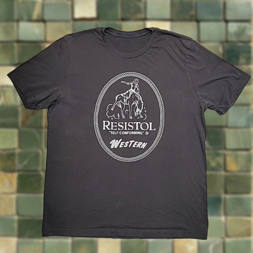 Vintage VINTAGE Resistol Shirt Men M Black Short Sleeve Crewneck Western Cowboy Hat TEE Size US M / EU 48-50 / 2 - 1 Thumbnail