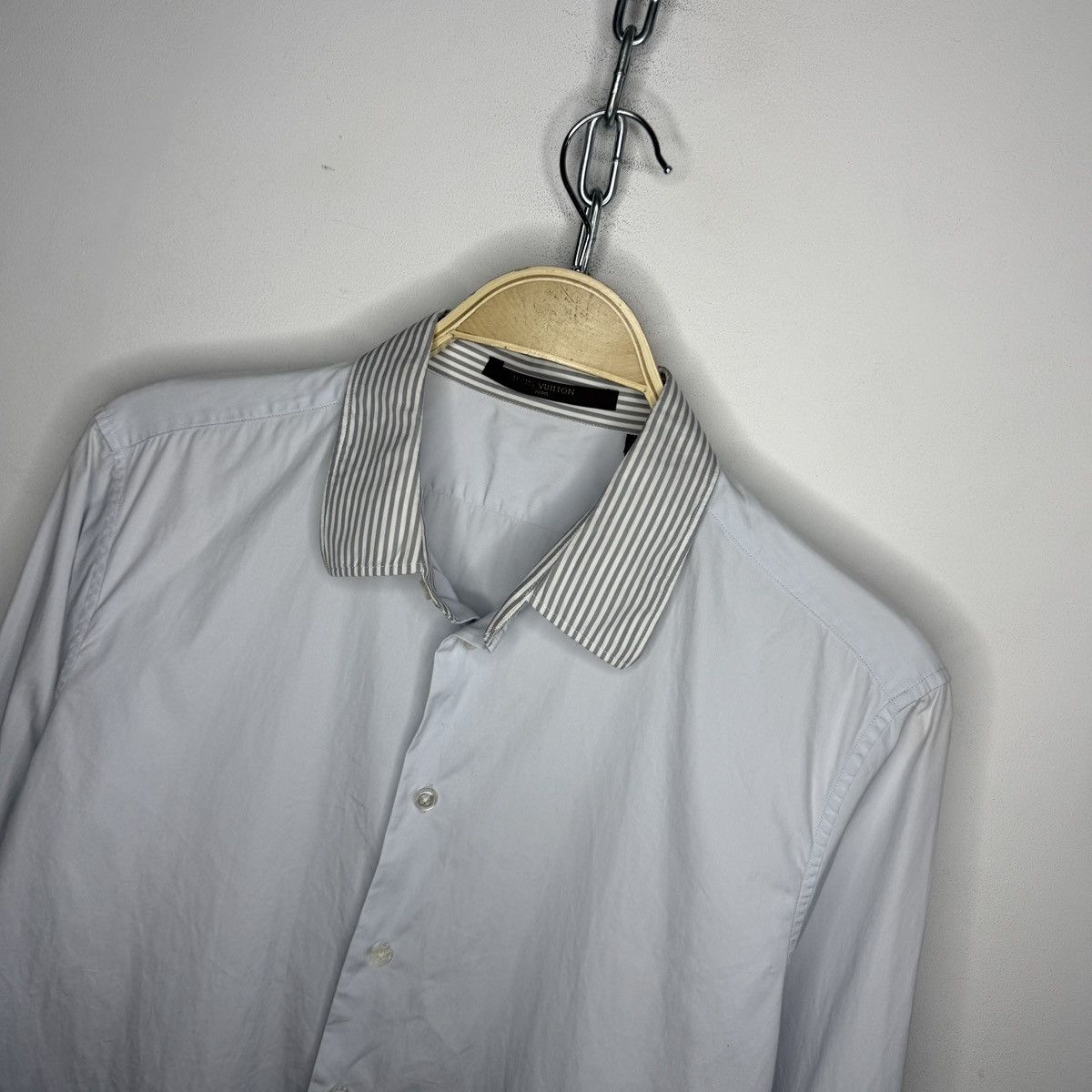 Louis Vuitton Louis Vuitton Classic Luxury Light Blue Shirt Size US M / EU 48-50 / 2 - 4 Thumbnail