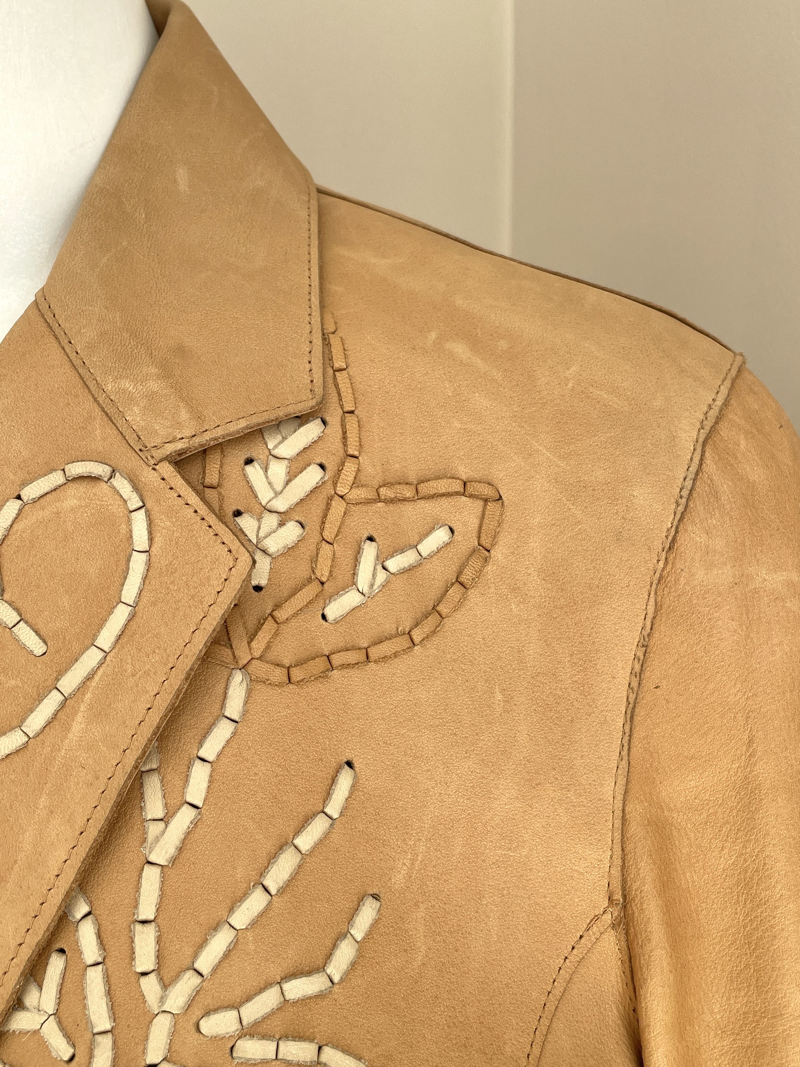 Dolce & Gabbana Rare leather jacket in camel beige Size M / US 6-8 / IT 42-44 - 6 Thumbnail