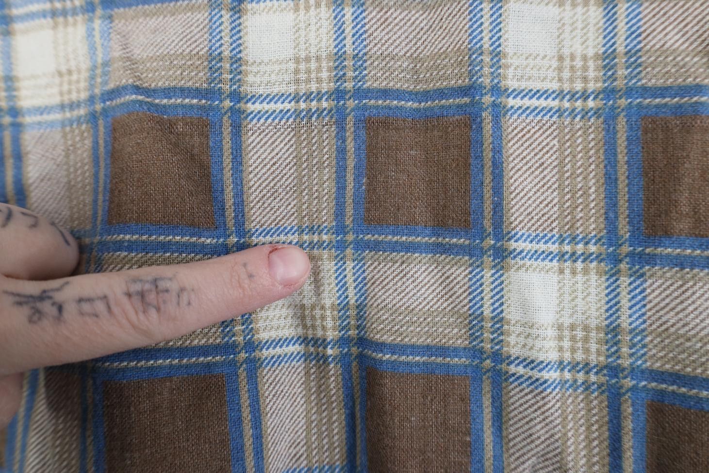 Vintage Vintage 70s Streetwear Western Flannel Button Shirt Plaid Size US L / EU 52-54 / 3 - 10 Thumbnail