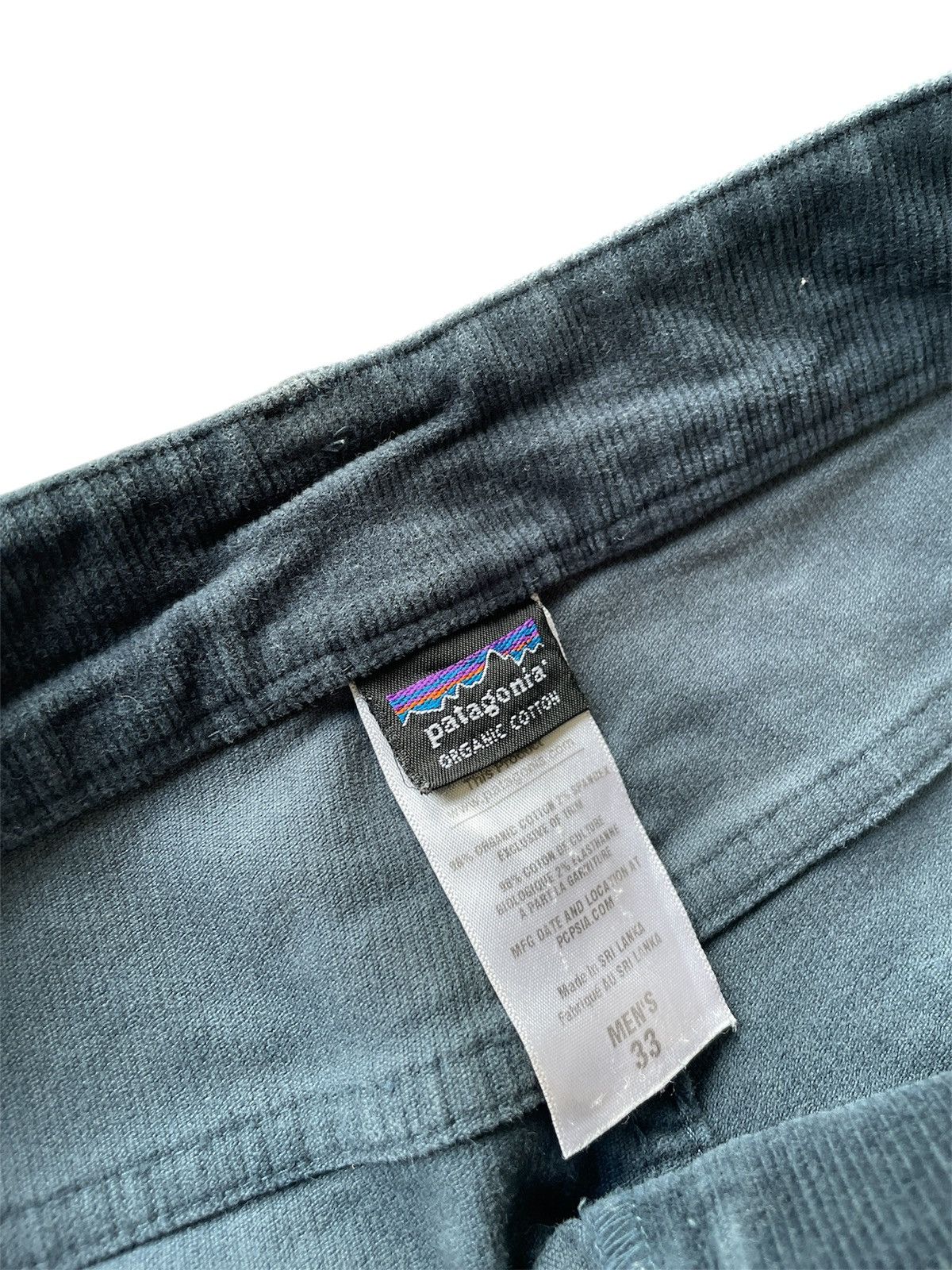Patagonia × Vintage Vintage Patagonia Organic Cotton “Blueish Green” Corduroy Size US 33 - 7 Thumbnail