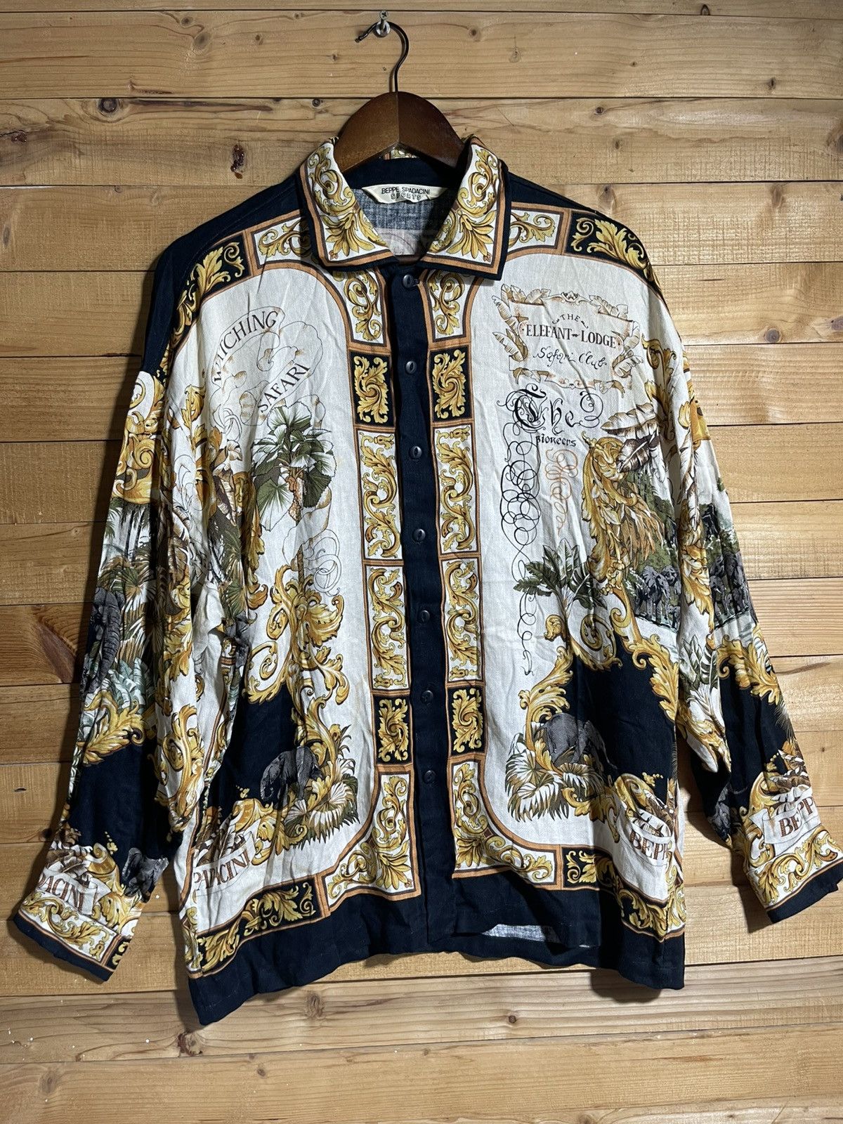 Vintage Vintage beppe spadacini rayon art shirt Size US L / EU 52-54 / 3 - 3 Thumbnail