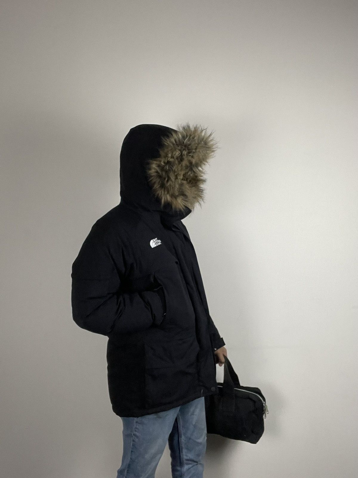 image of Tnf The North Face Gotham Puffer Jacket Vintage in Black, Men's (Size Medium)