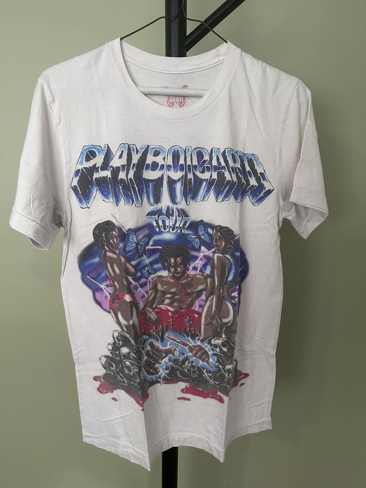 Playboi Carti Tee M ホワイト Supreme Playboi Carti Photo Tee White – único13