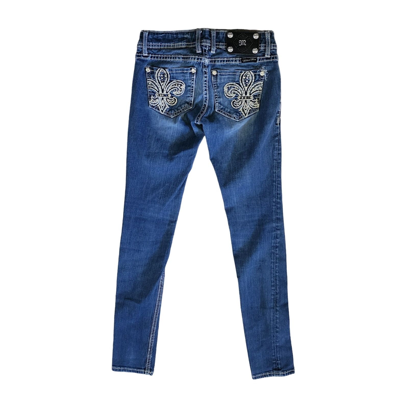 Miss Me Miss Me JP5109G rhinestones studs distressed Jeggins 25 EU Size 26" / US 2 / IT 38 - 3 Thumbnail