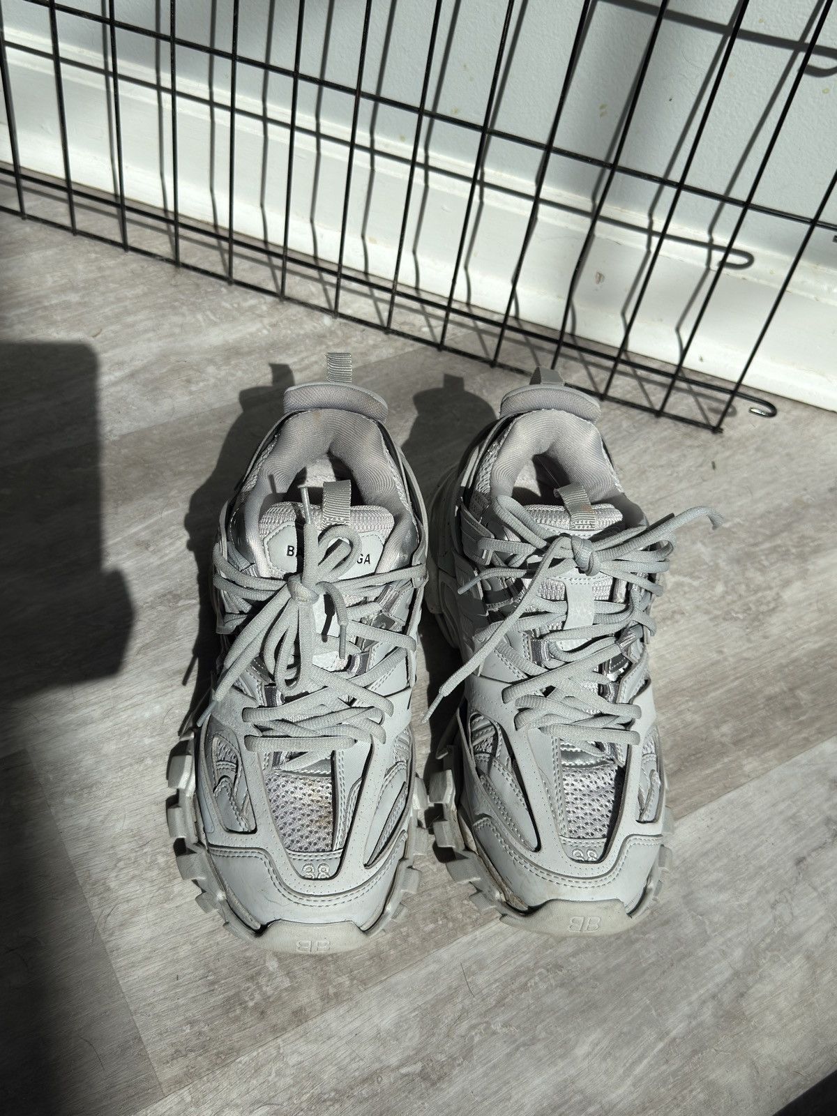 Balenciaga TRIPLE GREY BALENCIAGA TRACK SNEAKER Size US 8 / IT 38 - 1 Thumbnail