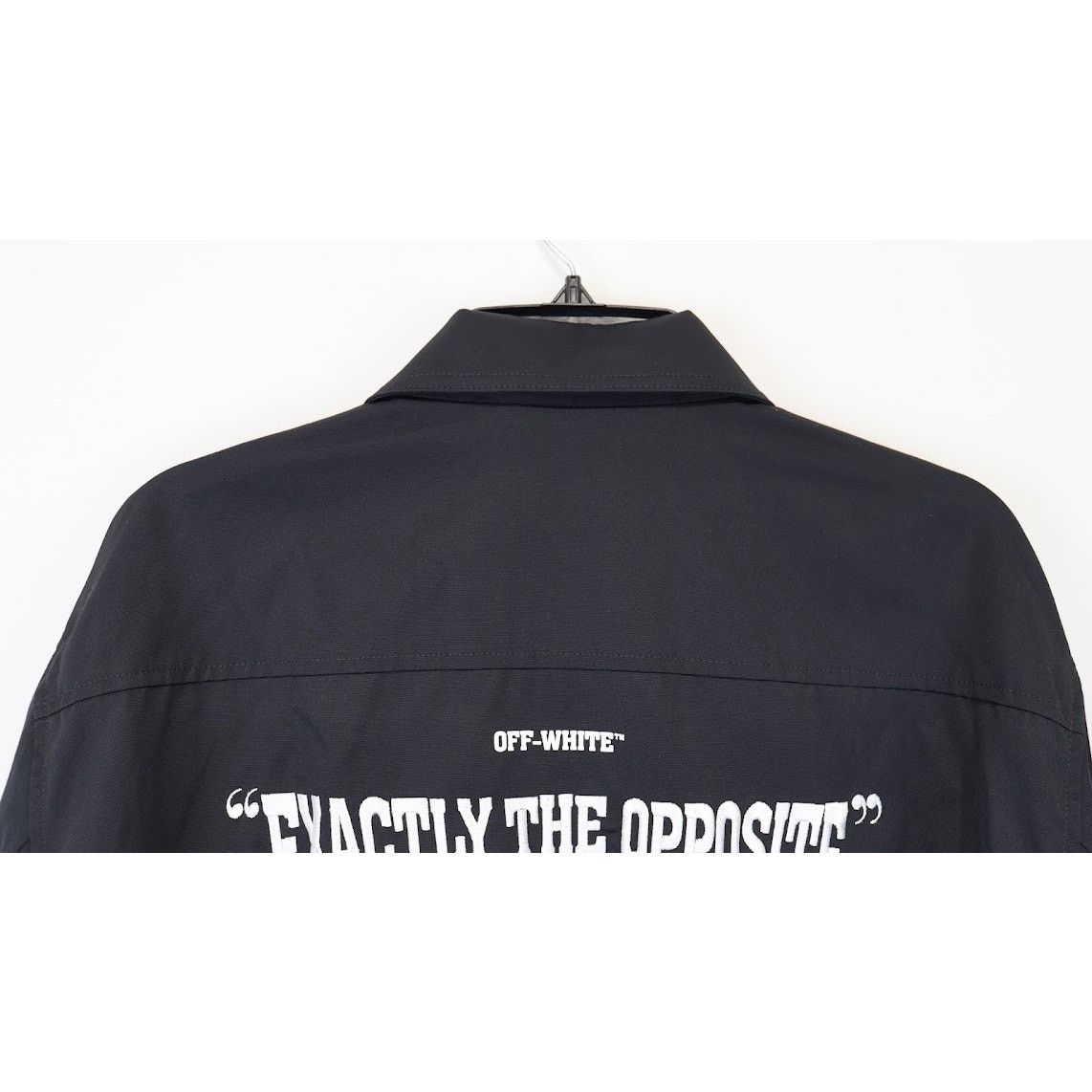 Off-White o1rshd1 Exact Opposite Shirt Jacket in Black/White Size US M / EU 48-50 / 2 - 15 Thumbnail