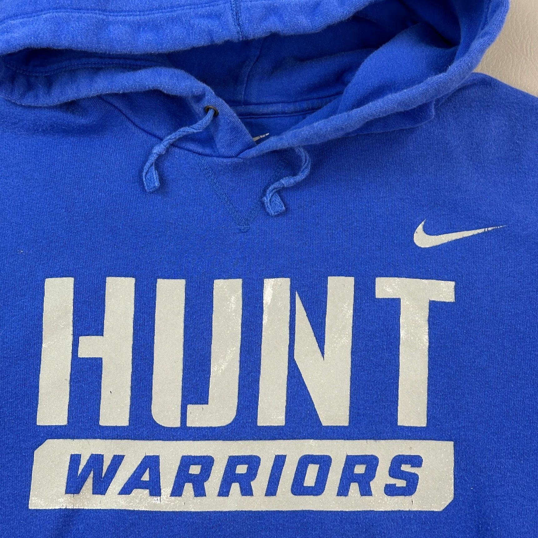 Nike VINTAGE Nike Hoodie Mens Large Blue Team Graphic Logo Pullover Y2K Size US L / EU 52-54 / 3 - 4 Thumbnail