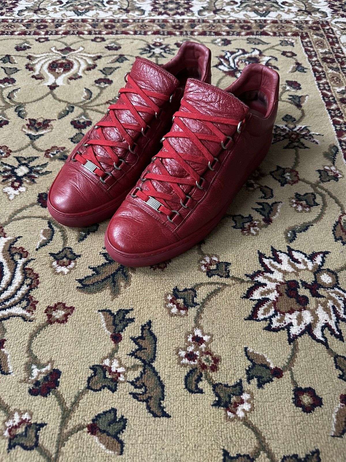 Balenciaga Arena Low Red Grailed