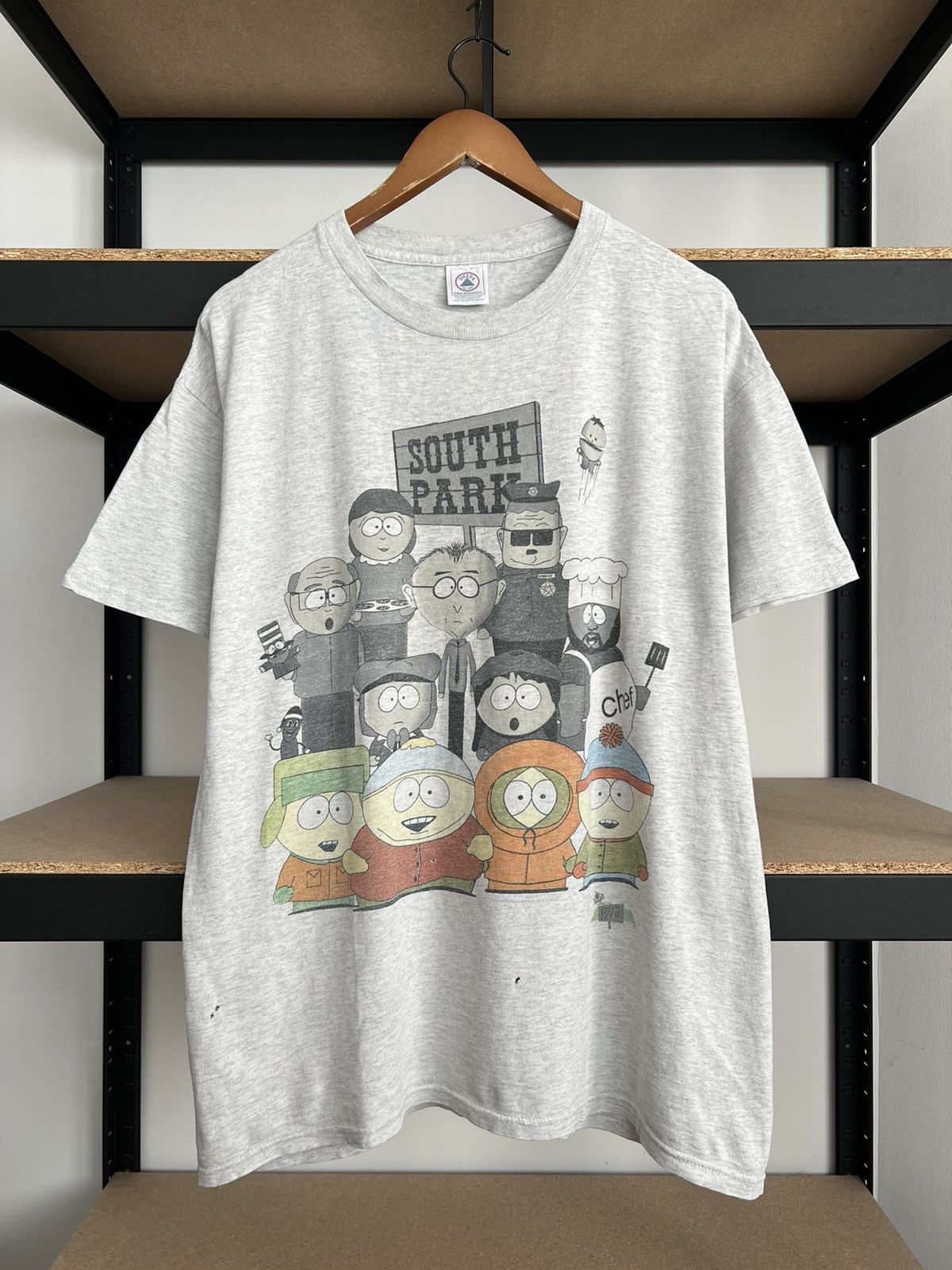 Cartoon Network Vintage 90s South Park Cartoon TV Show Gray T-shirt Size US L / EU 52-54 / 3 - 1 Thumbnail
