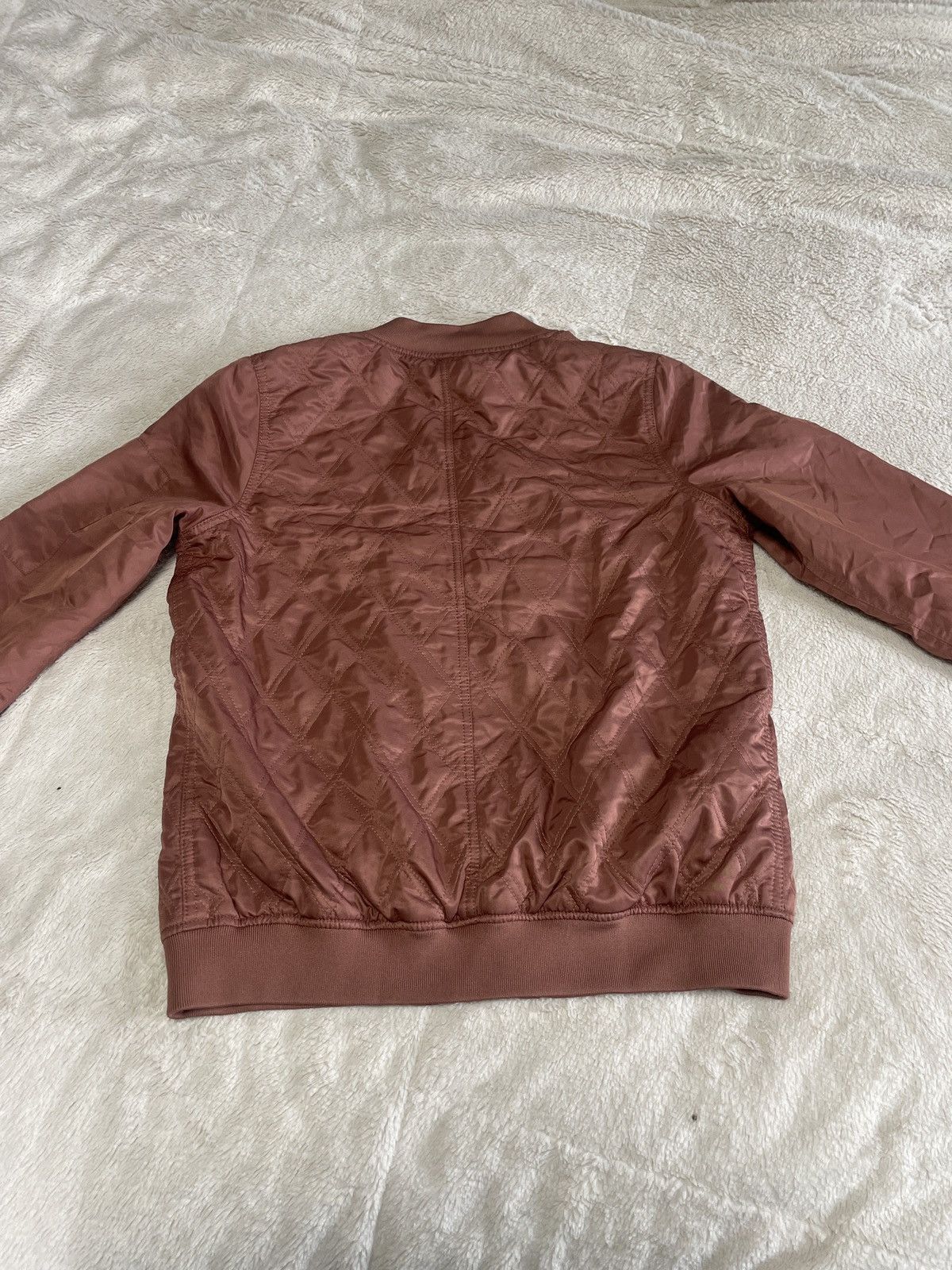 Forever 21 Muave Quilted pattern, Lightweight Bomber Jacket ! Size S / US 4 / IT 40 - 4 Thumbnail