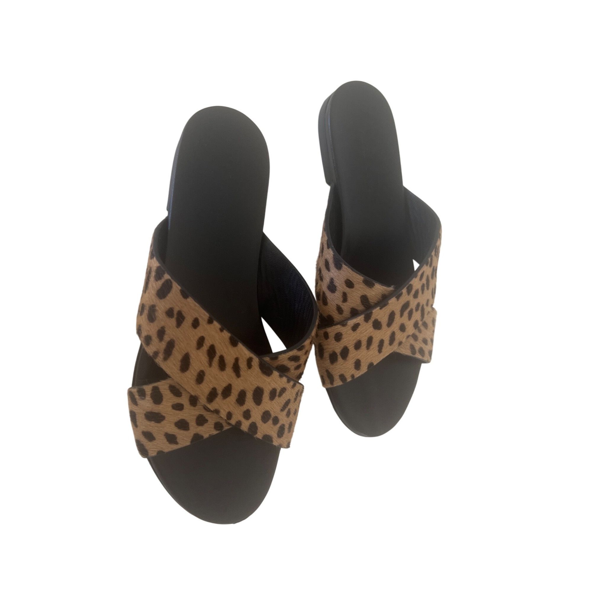 Other Jenni Kayne Leopard Print Slide Sandals Size US 7 / IT 37 - 2 Thumbnail