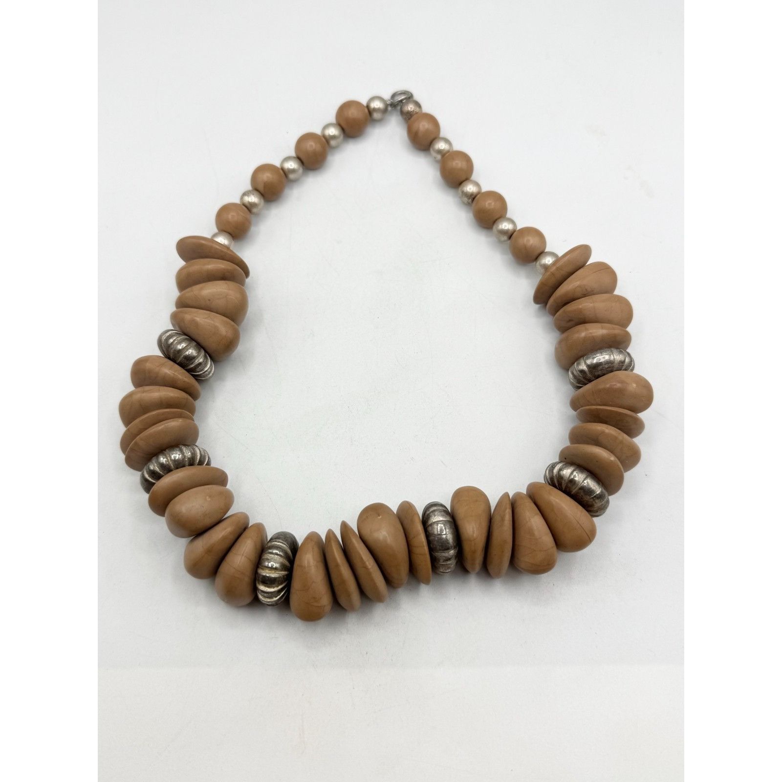Vintage Vintage beaded wood collar necklace Size ONE SIZE - 2 Thumbnail