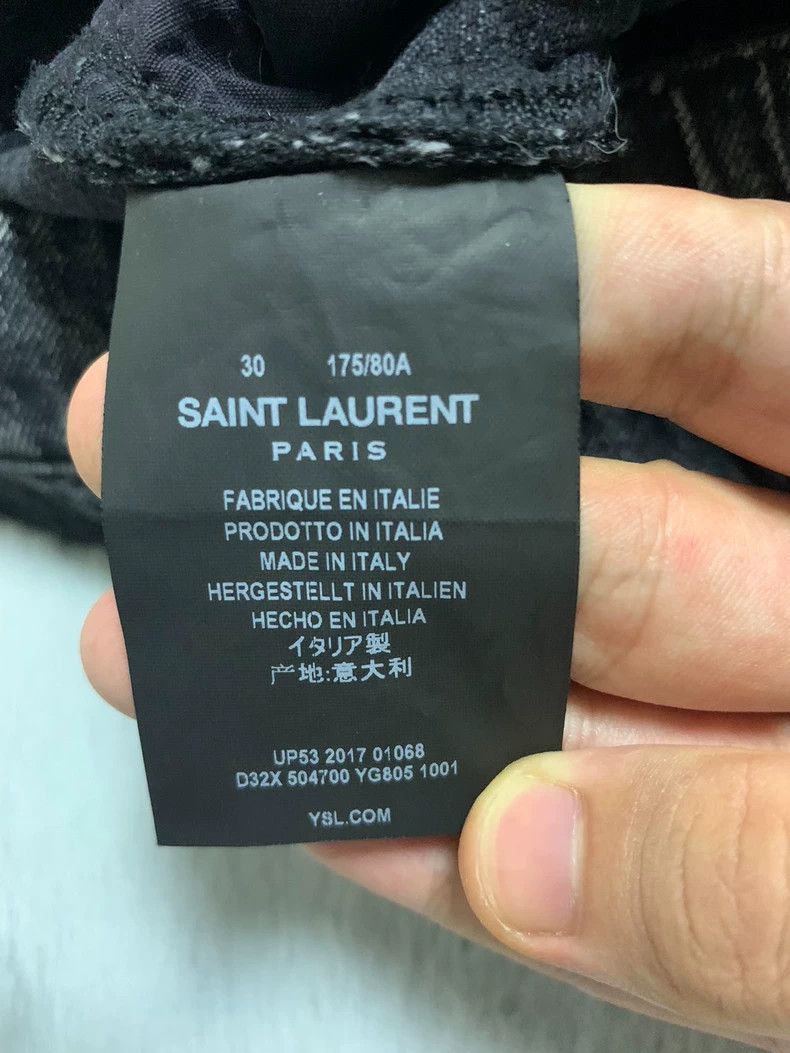 Saint Laurent Paris Saint Laurent Paris Smoke-gray knee double knife cuts dama Size US 30 / EU 46 - 4 Thumbnail